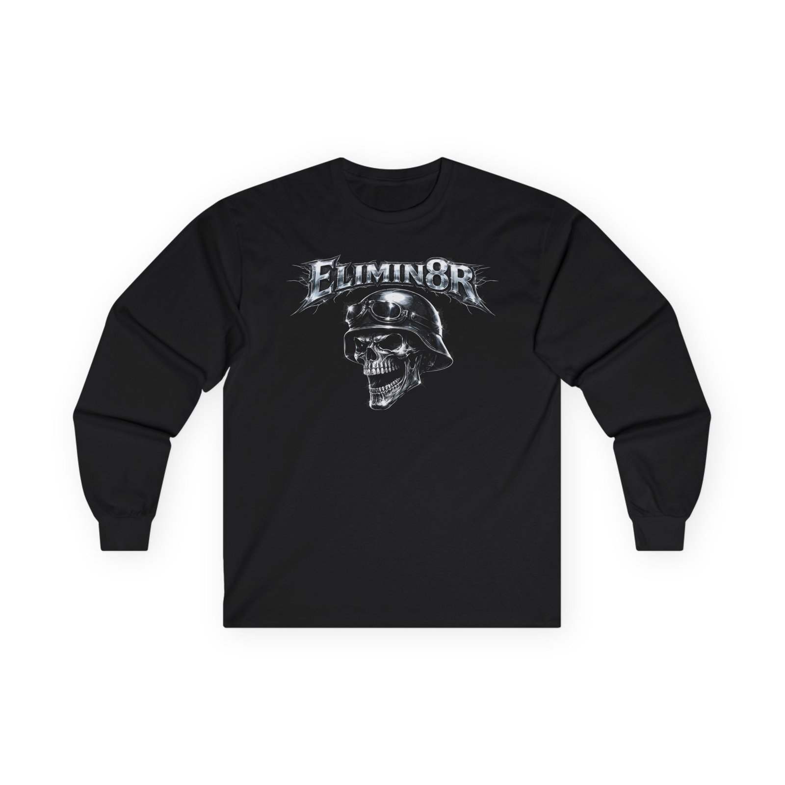 Elimin8r - Skull Long Sleeve Tshirt