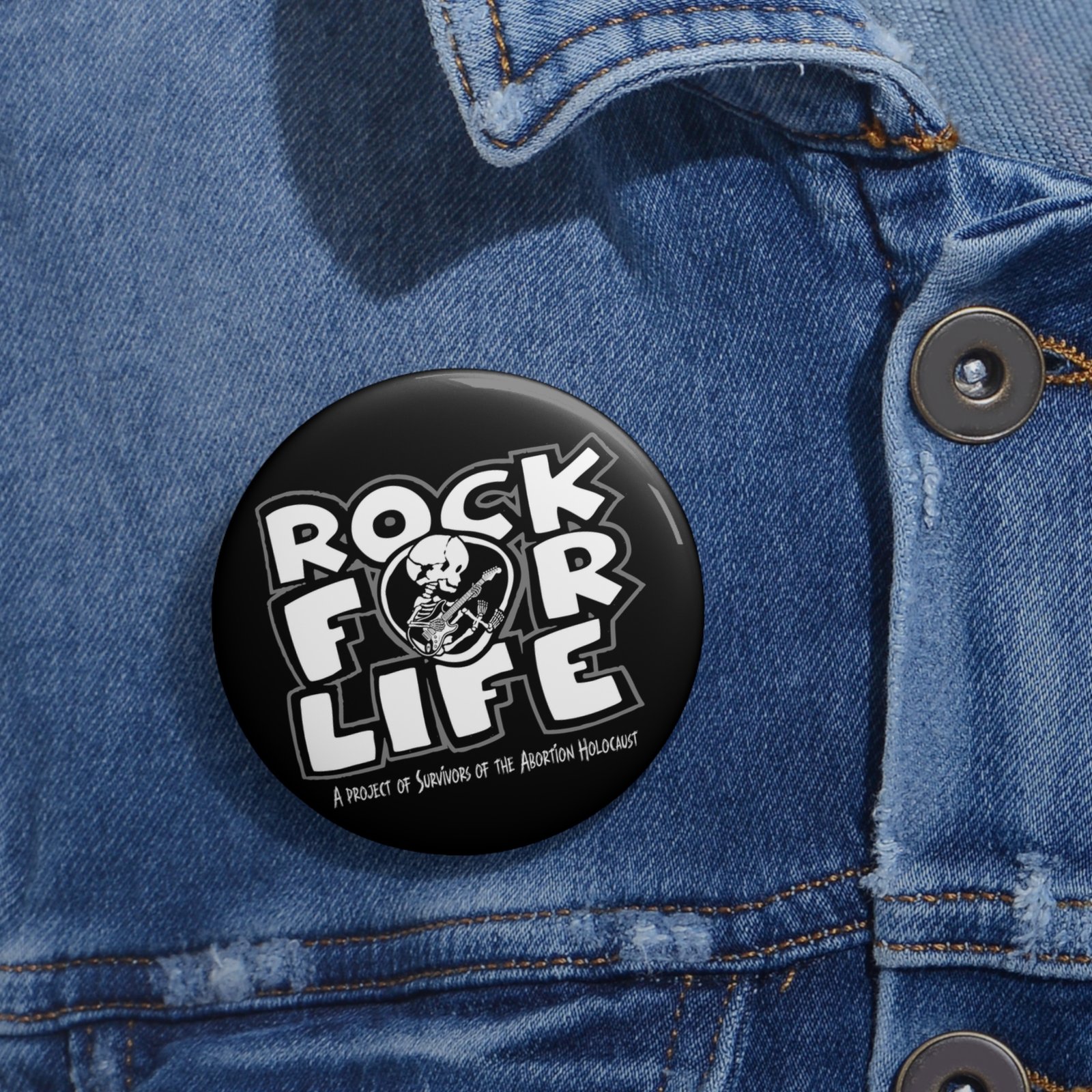 Rock For Life Logo - Survivors Pin Buttons - Image 4