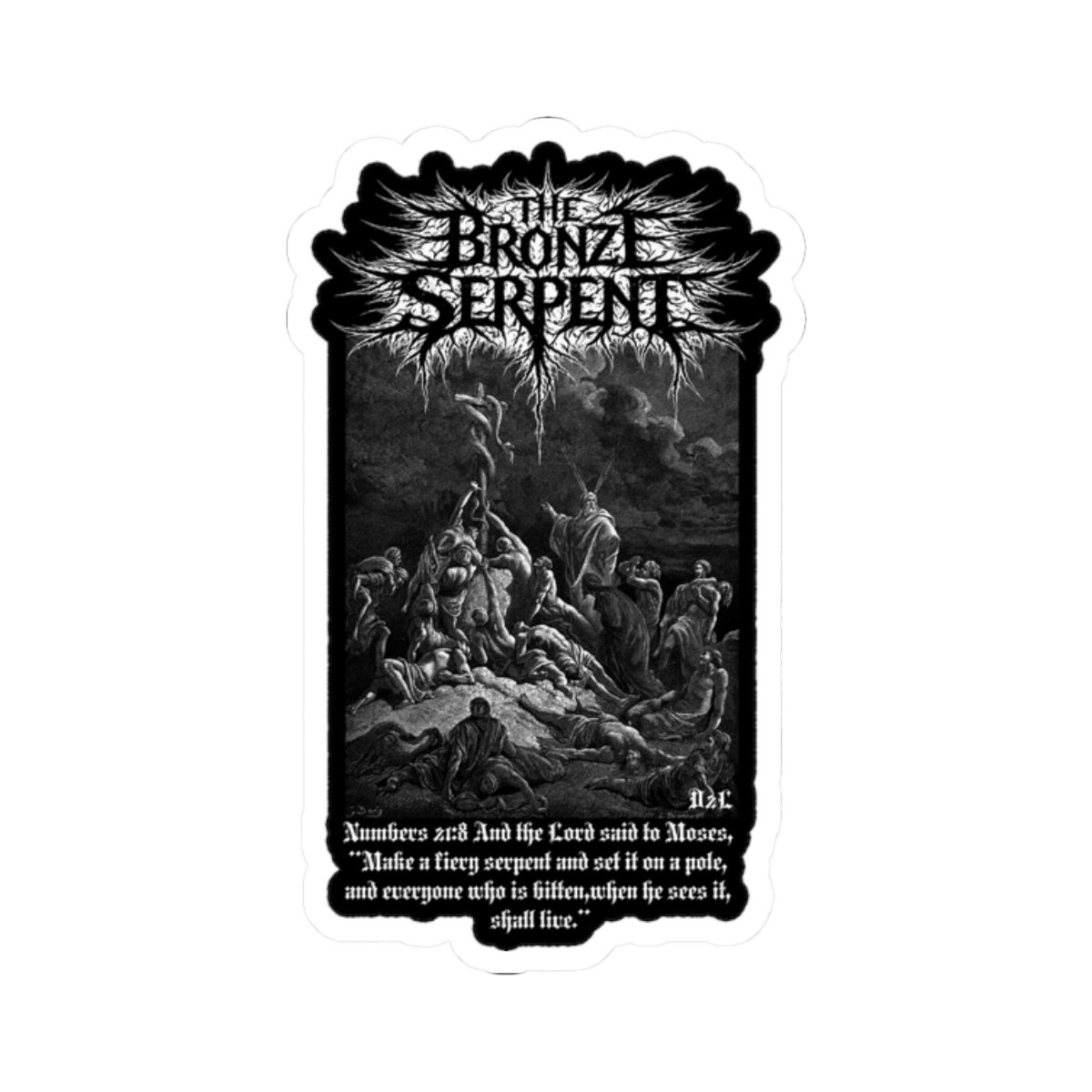 Deathcore2lifecore - The Bronze Serpent Die Cut Sticker Set