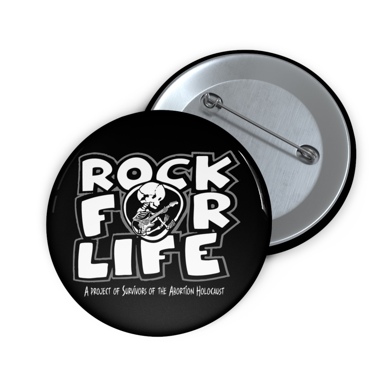 Rock For Life Logo - Survivors Pin Buttons - Image 3