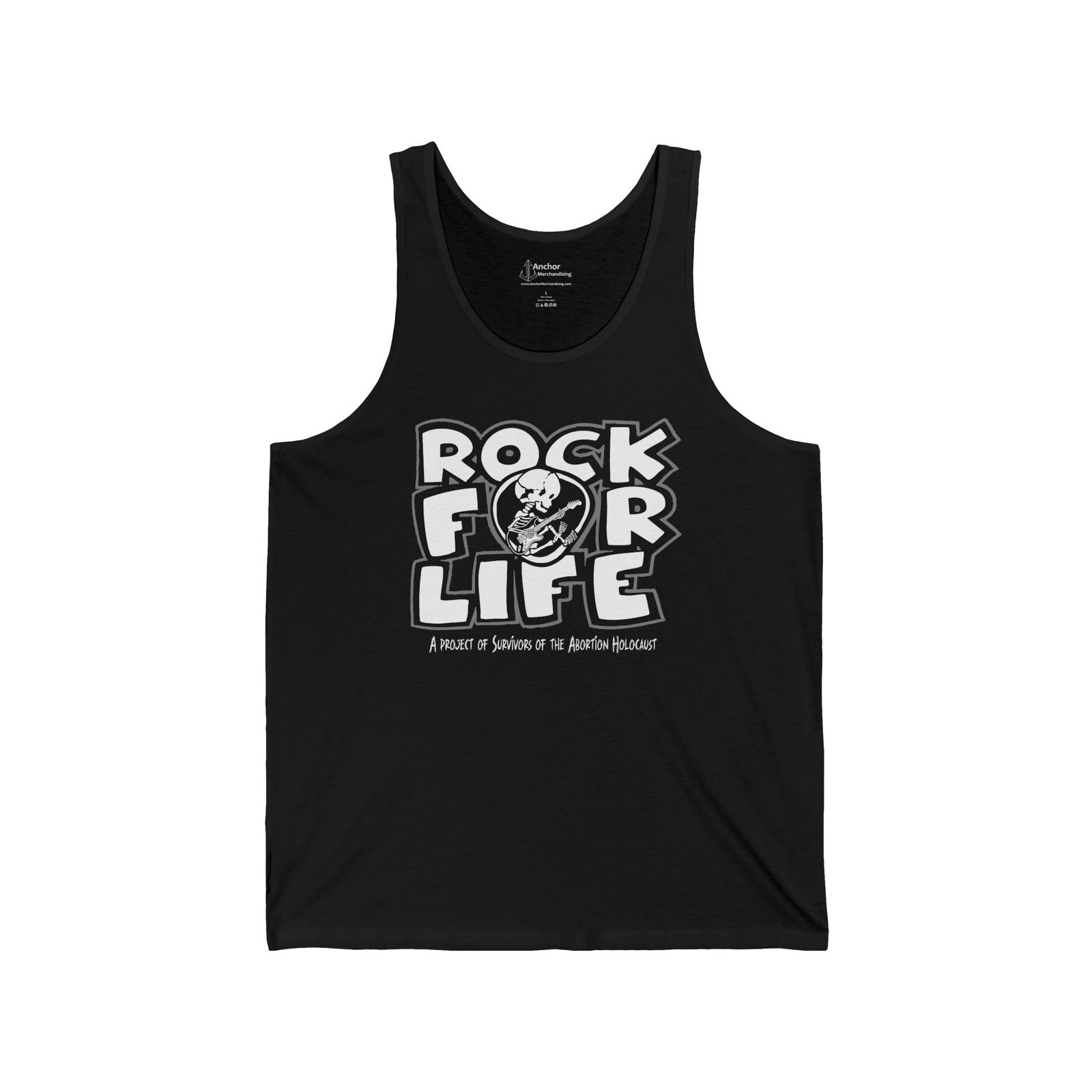 Rock For Life Logo - Survivors Unisex Jersey Tank Top