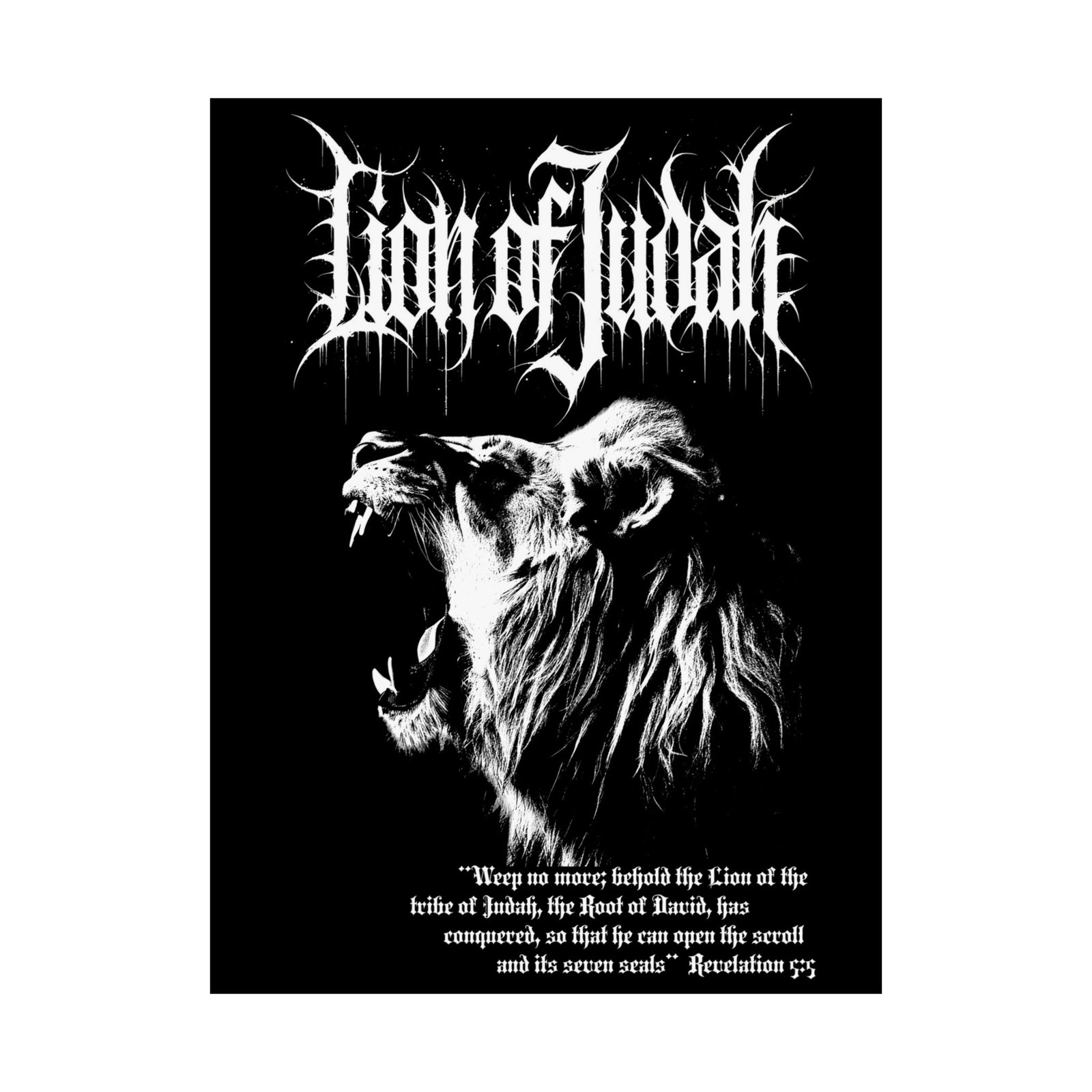 Deathcore2lifecore - Lion Of Judah Poster Prints (210gsm)