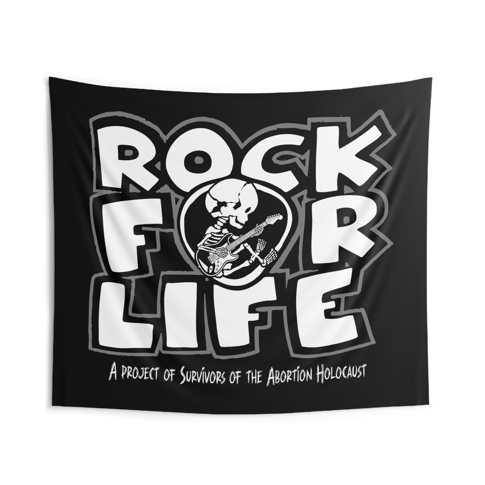 Rock For Life Logo - Survivors Indoor Wall Tapestries
