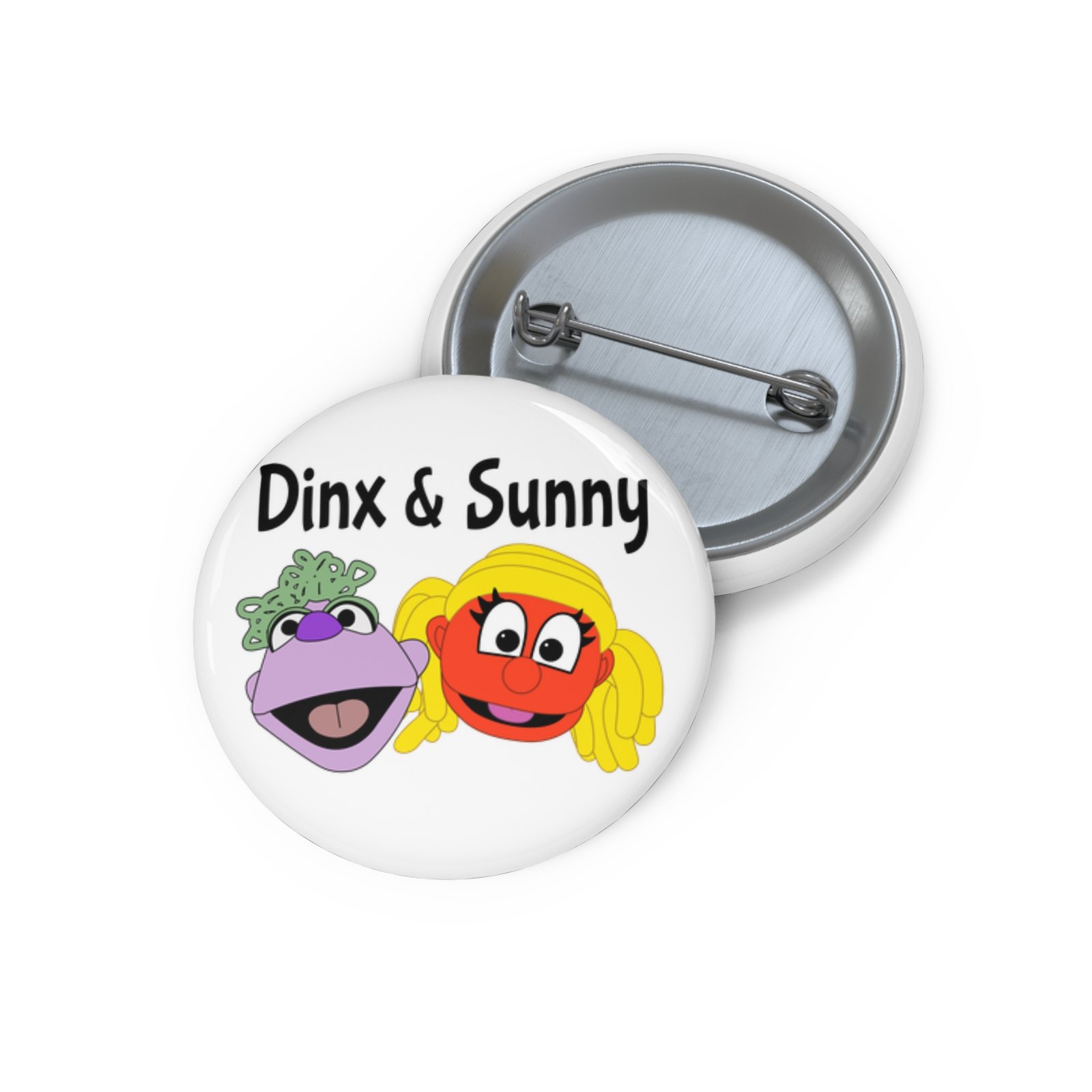 Dinx The Puppet - Dinx & Sunny Pin Buttons