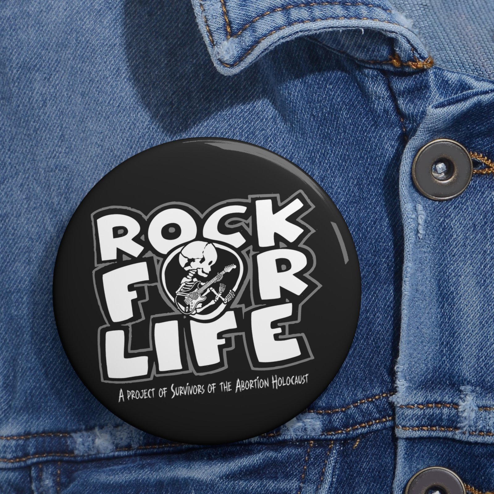 Rock For Life Logo - Survivors Pin Buttons - Image 6