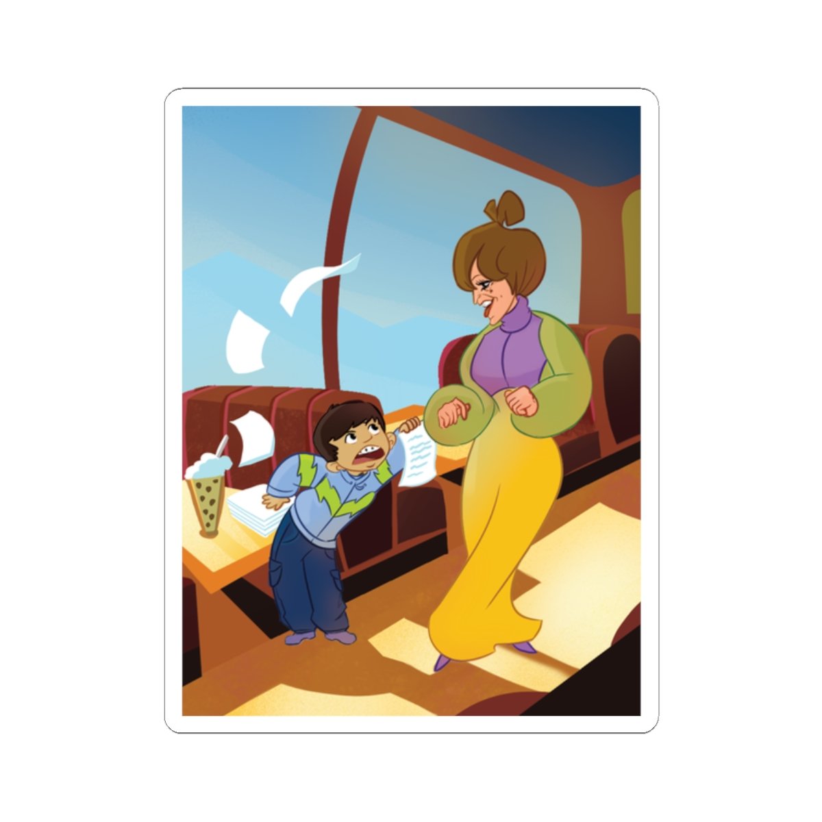 Jenna De La Paz - Moth And Ms. Dritch Die Cut Sticker Set