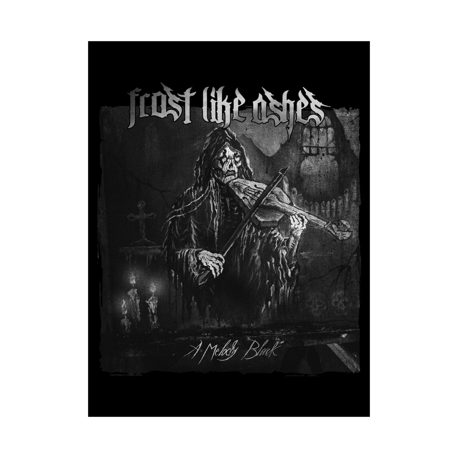 Frost Like Ashes - A Melody Black Violin Poster Prints (210gsm)