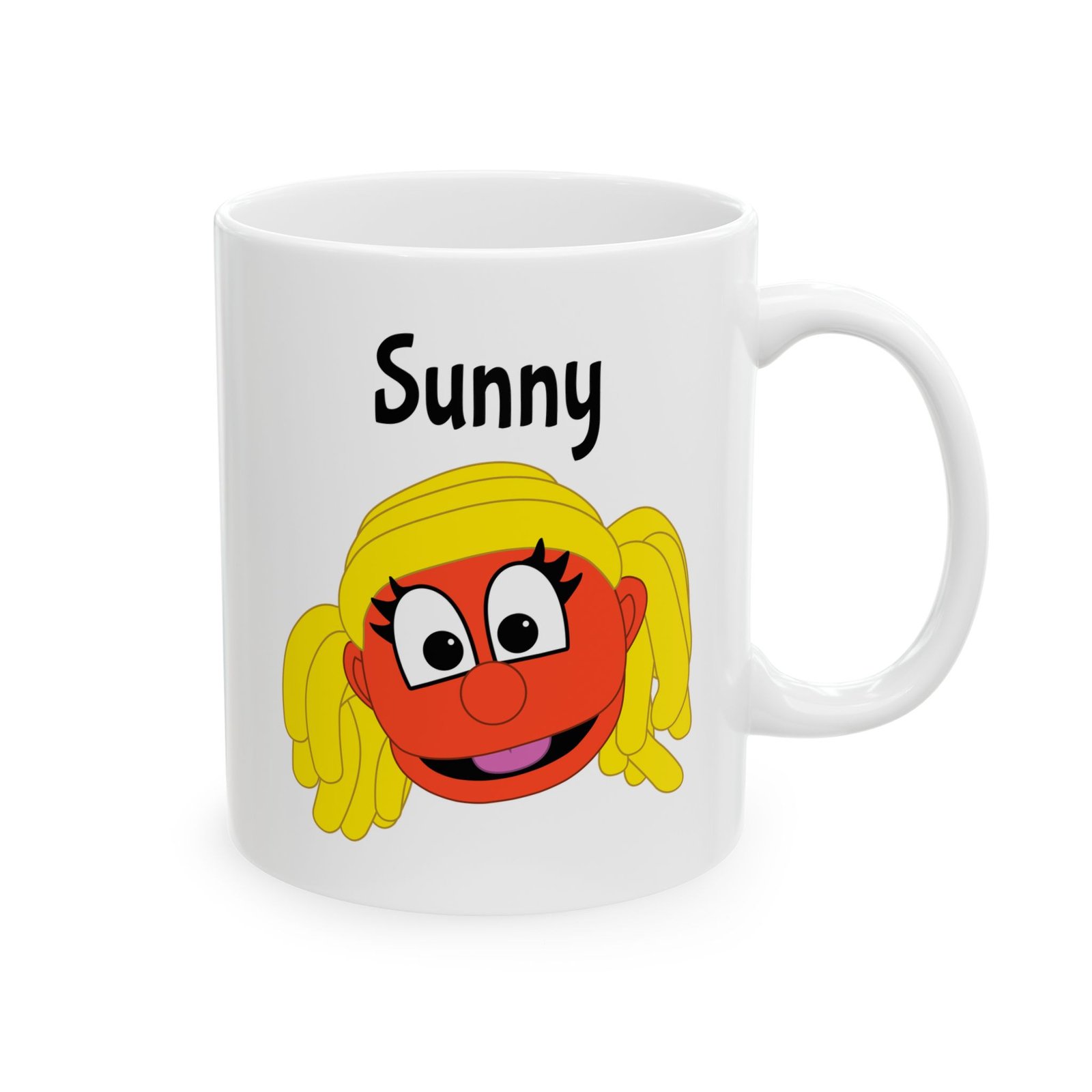 Dinx The Puppet - Sunny Ceramic Mug, (11oz, 15oz) - Image 4