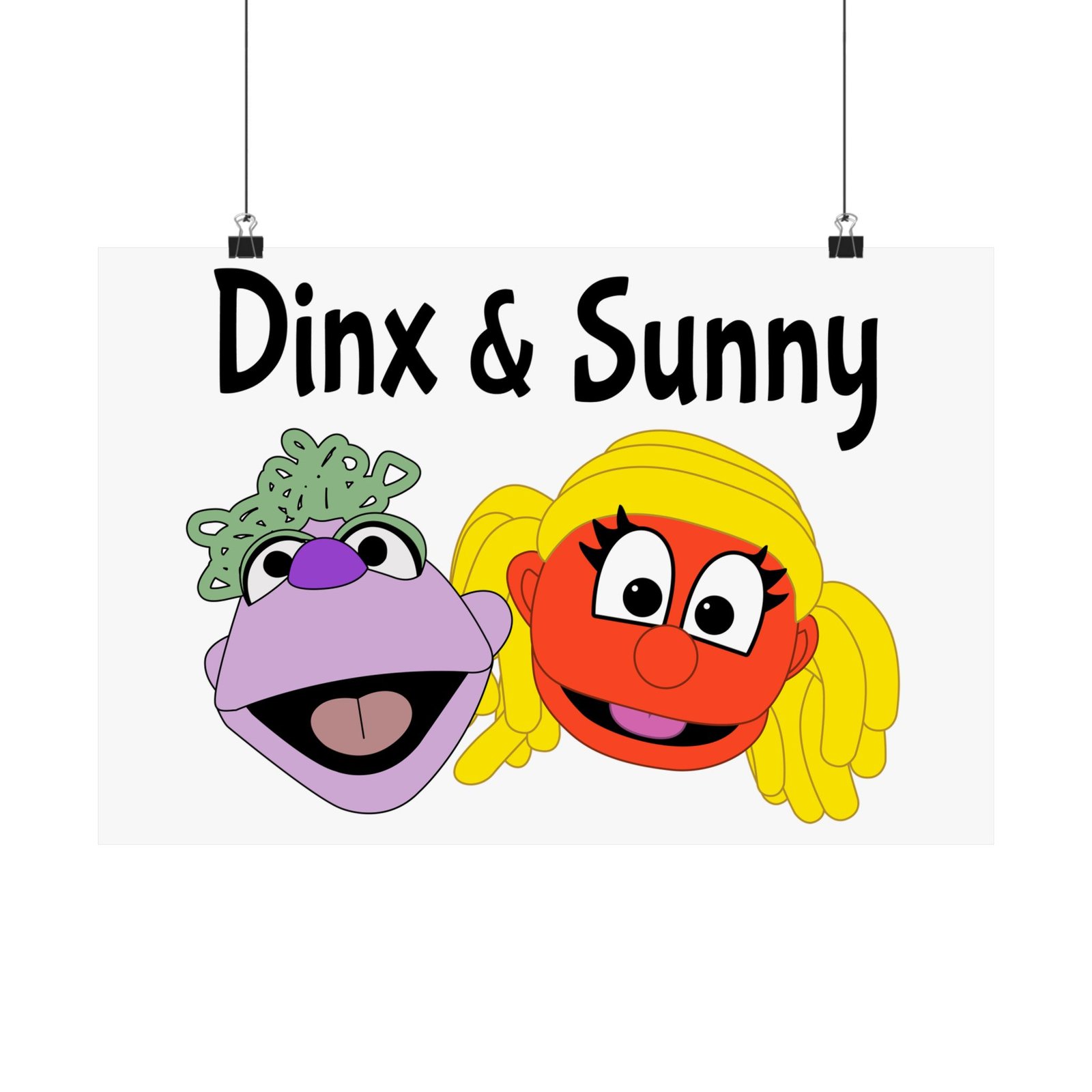 Dinx The Puppet - Dinx & Sunny Poster Prints (210gsm) - Image 2