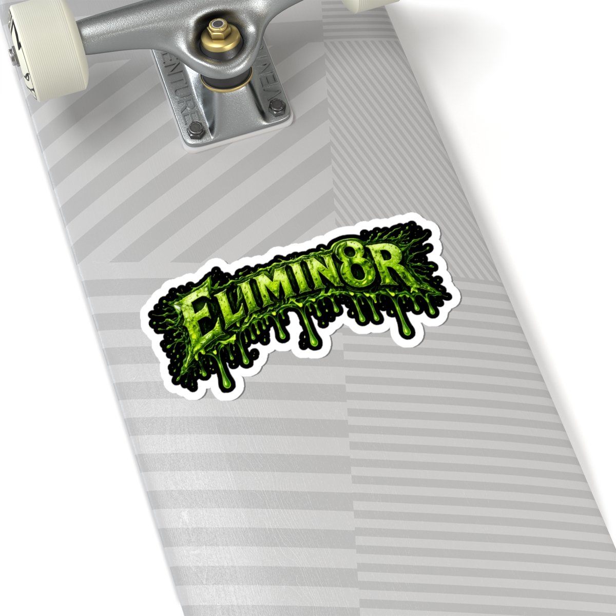 Elimin8r - Dripping Green Logo Die Cut Sticker Set