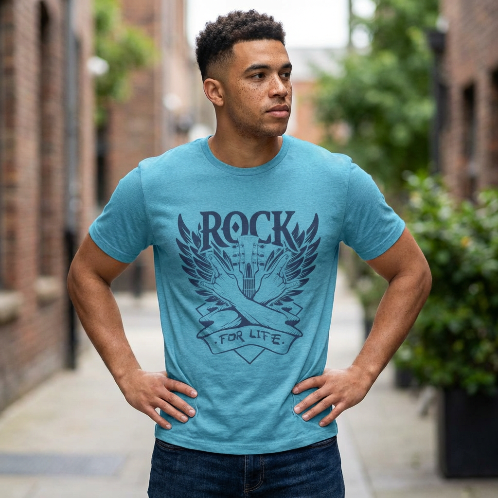 Rock For Life -Hands Bella+Canvas Premium Soft Short Sleeve Tee