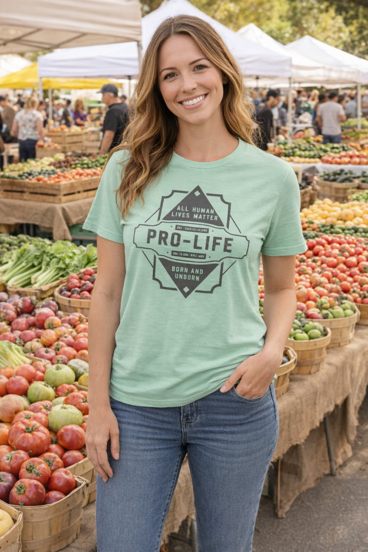 Rock For Life - All Lives Matter  Bella+Canvas Premium Soft Short Sleeve Tee