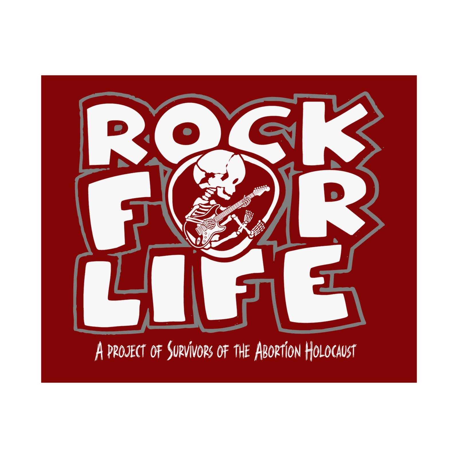 Rock For Life Logo - Survivors Poster Prints (210gsm) (Red)
