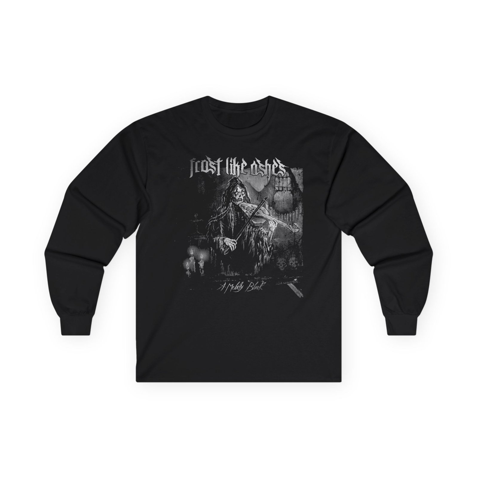 Frost Like Ashes - A Melody Black Violin Long Sleeve Tshirt