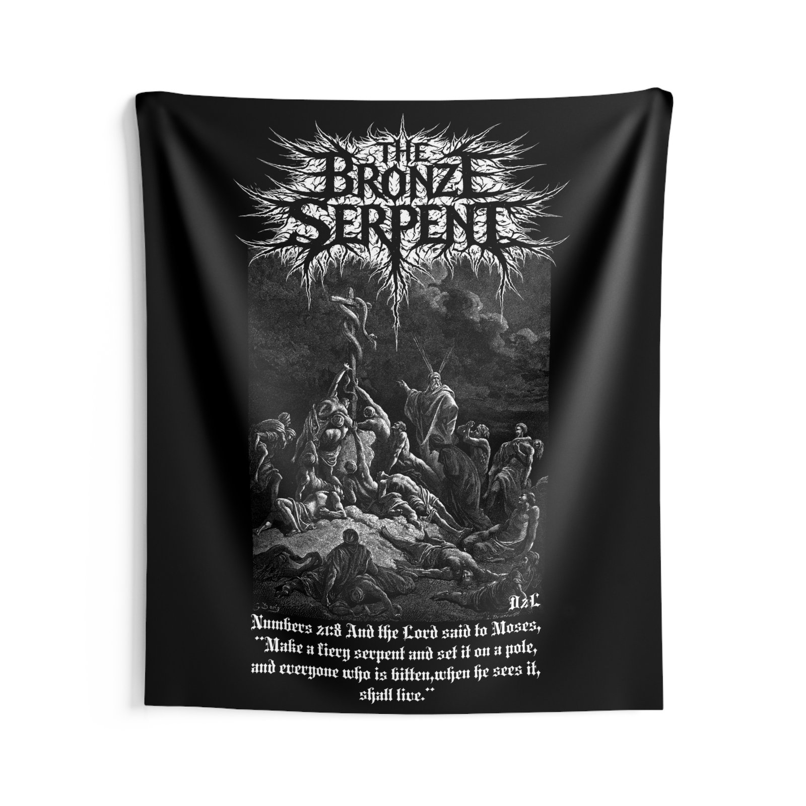 Deathcore2lifecore - The Bronze Serpent Indoor Wall Tapestries