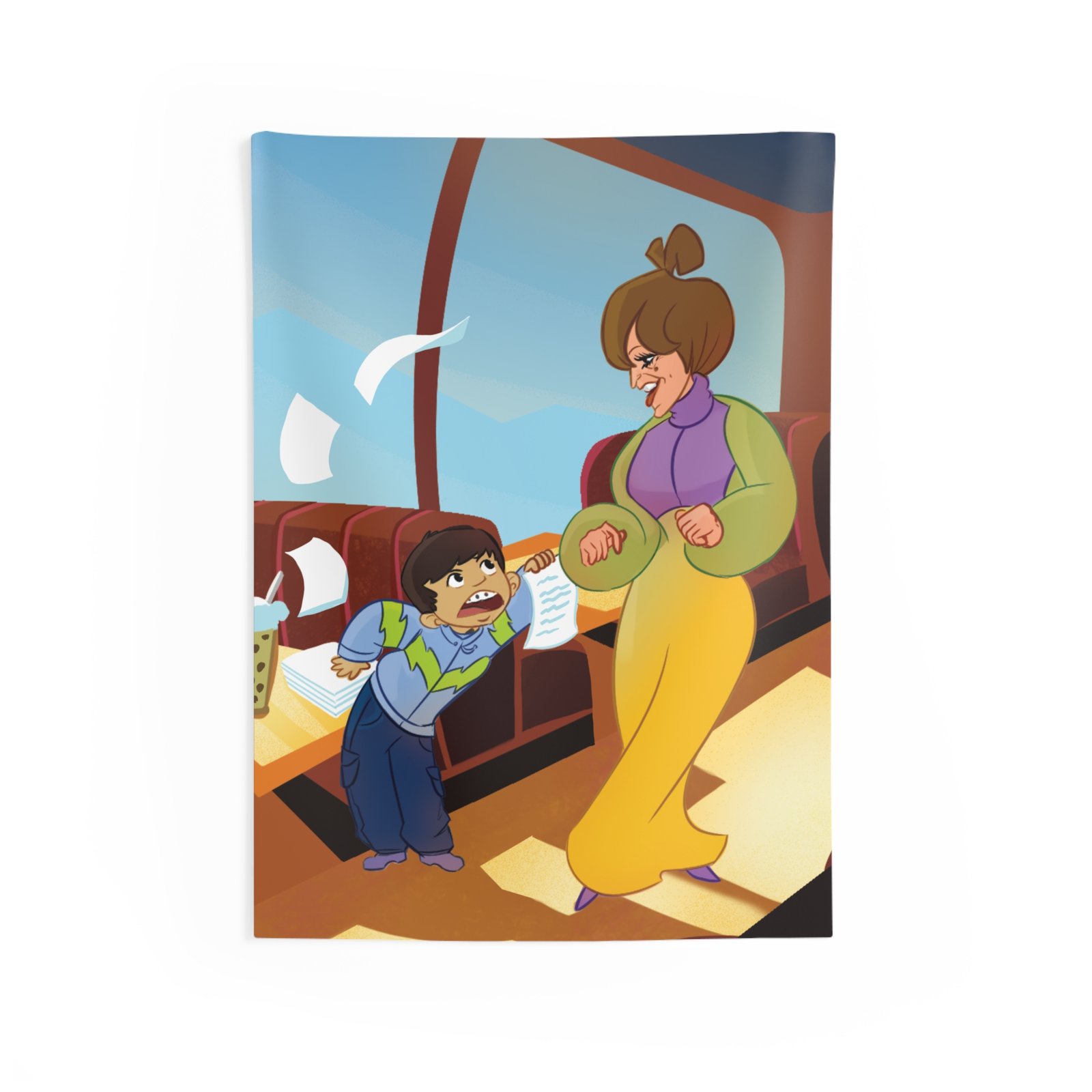 Jenna De La Paz - Moth And Ms. Dritch Indoor Wall Tapestries