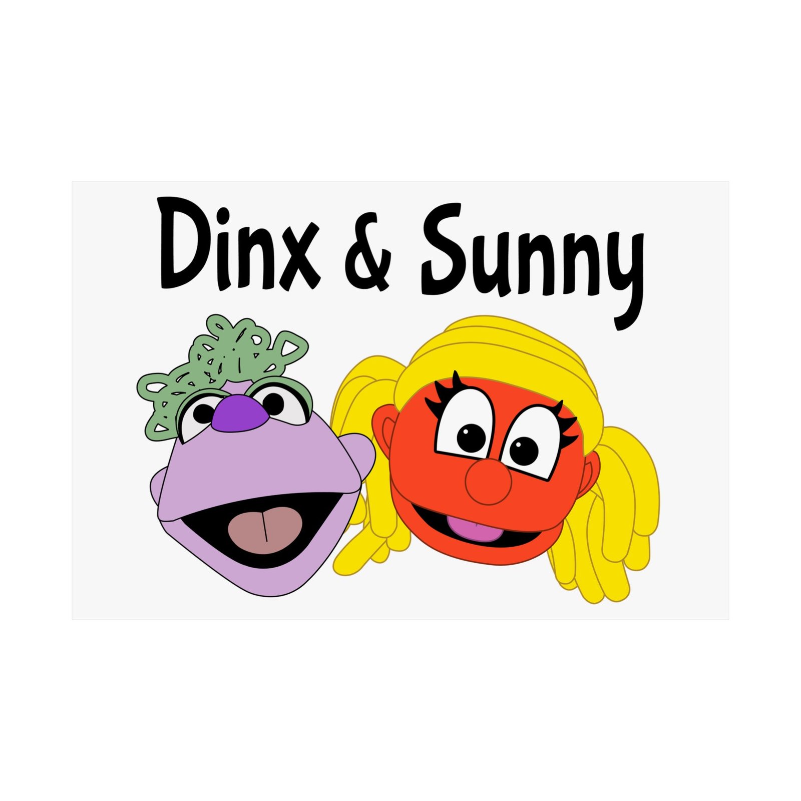 Dinx The Puppet - Dinx & Sunny Poster Prints (210gsm)