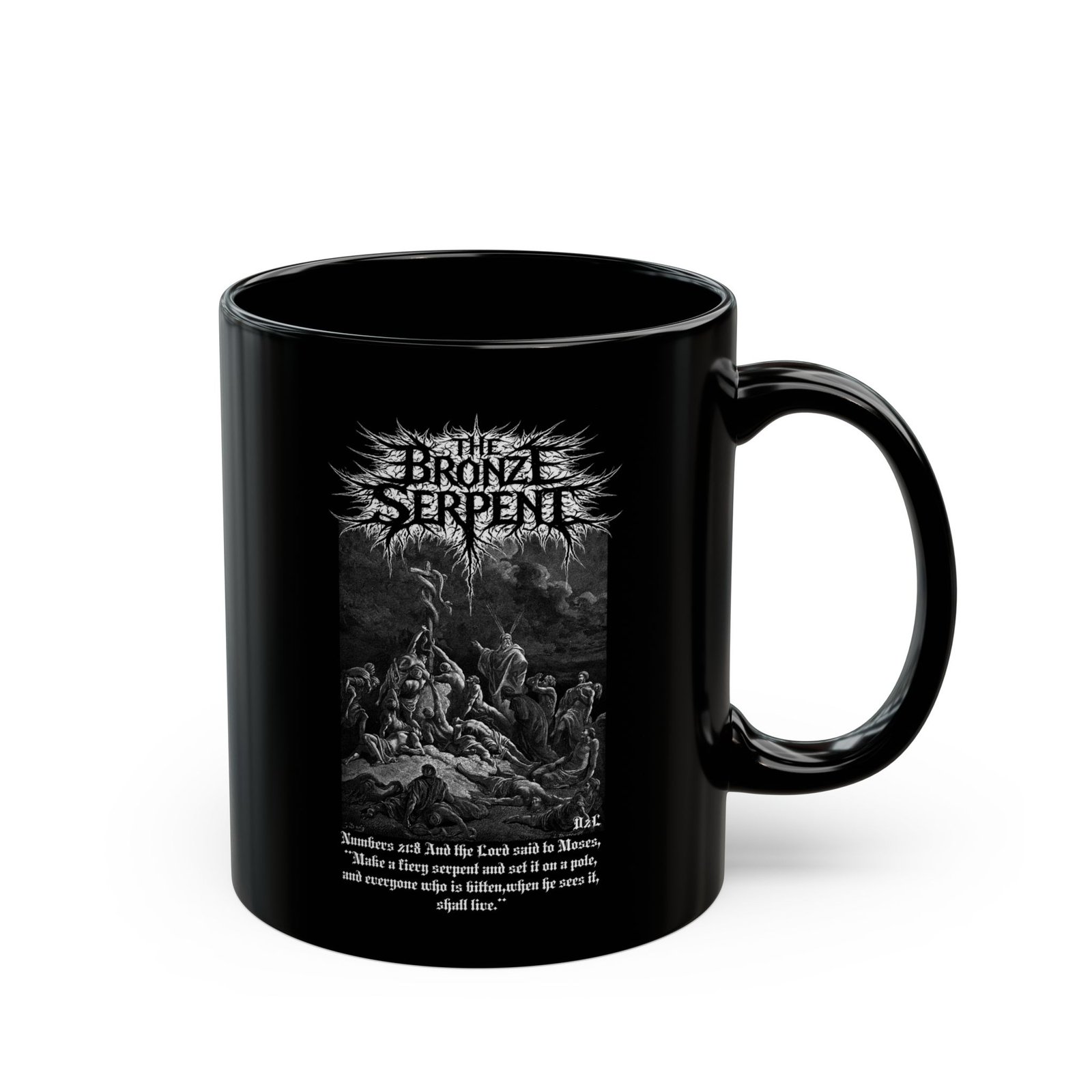 Deathcore2lifecore - The Bronze Serpent 11oz Black Mugs