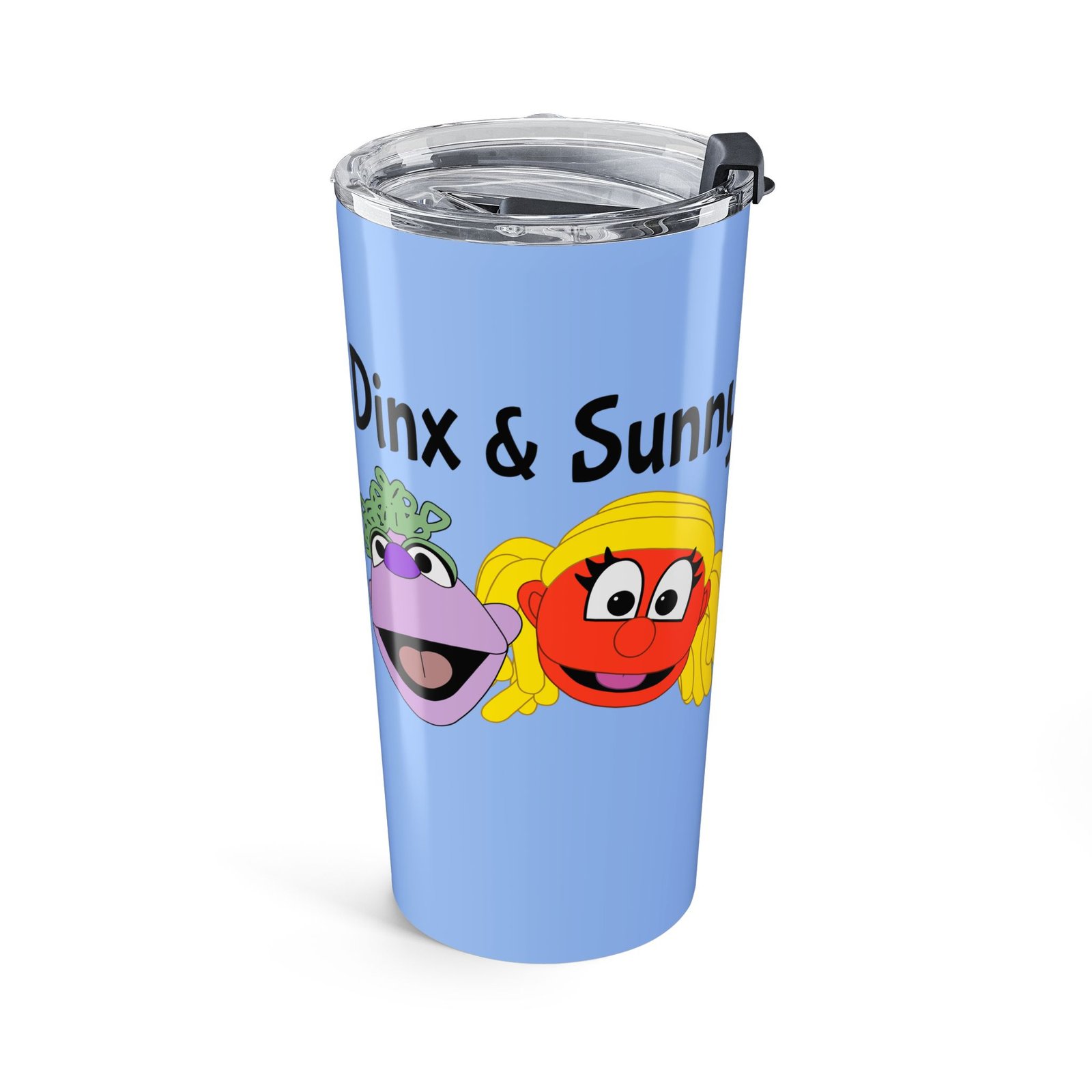 Dinx The Puppet - Dinx & Sunny 20oz Stainless Steel Tumbler (Blue)
