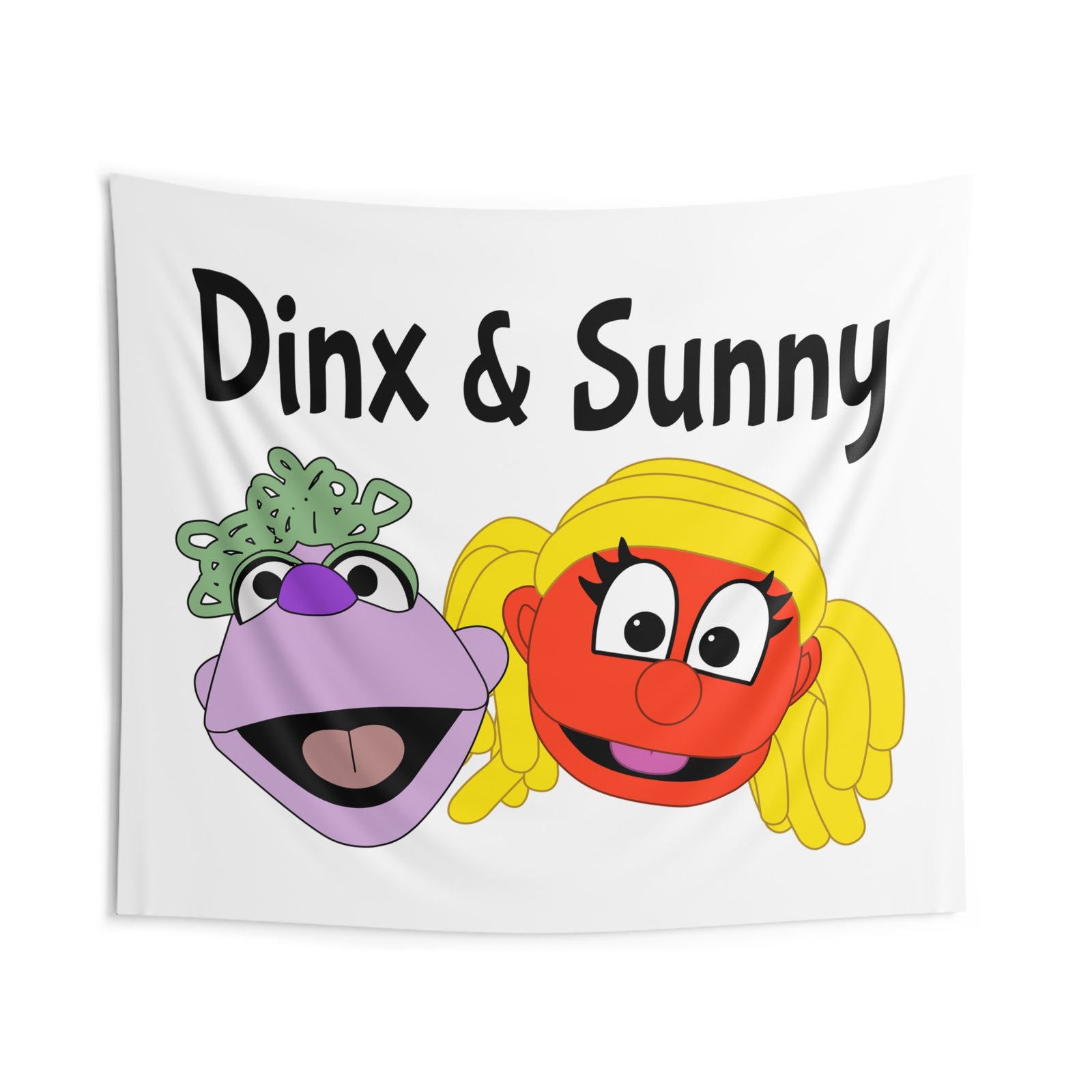 Dinx The Puppet - Dinx & Sunny Indoor Wall Tapestries