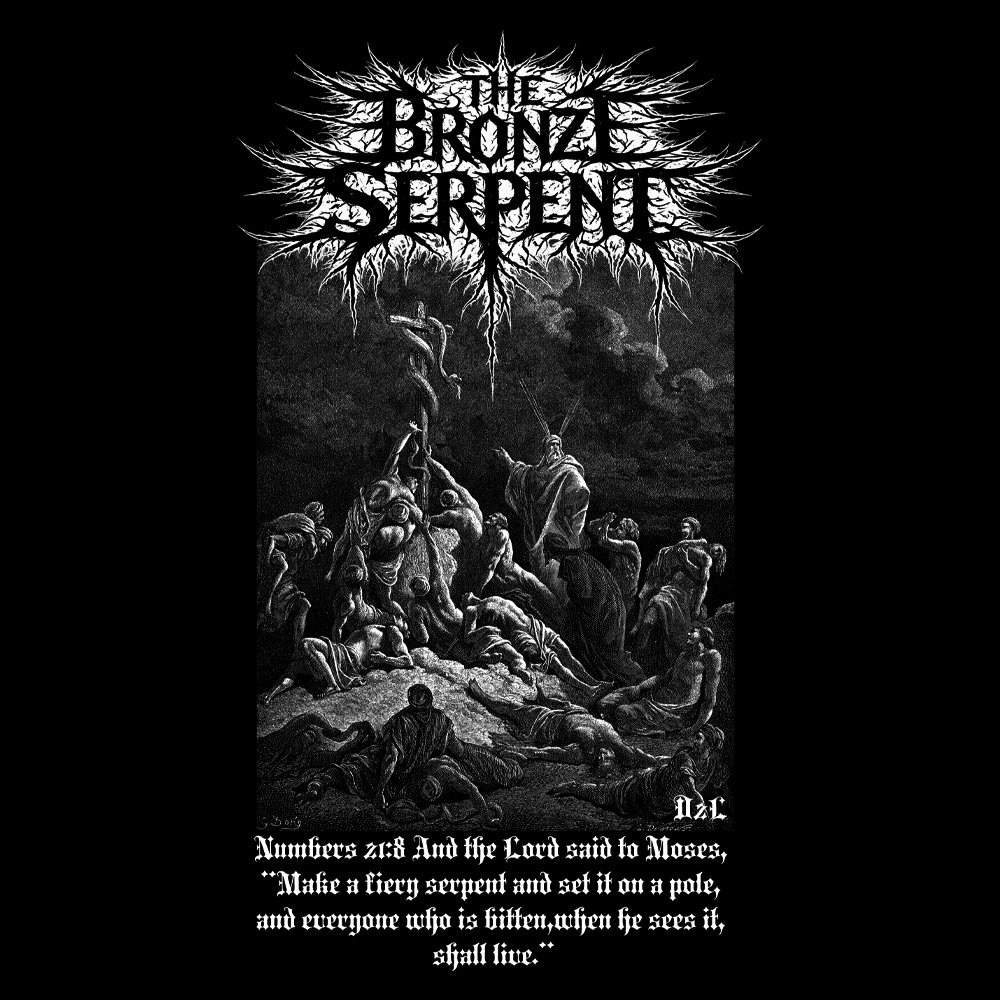 Deathcore2lifecore - The Bronze Serpent - Black Denim Printed Patches (2 sizes)