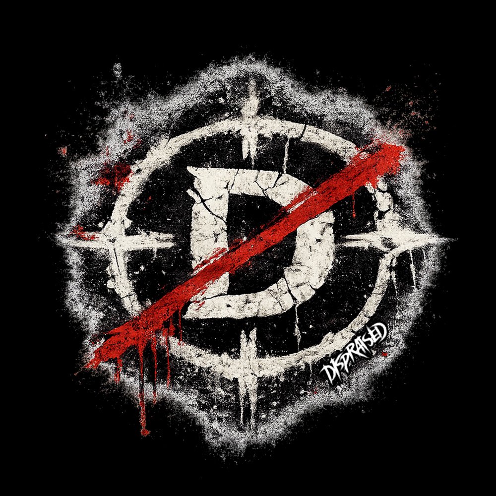 Dispraised Insignia - Black Denim Printed Patches (2 sizes)