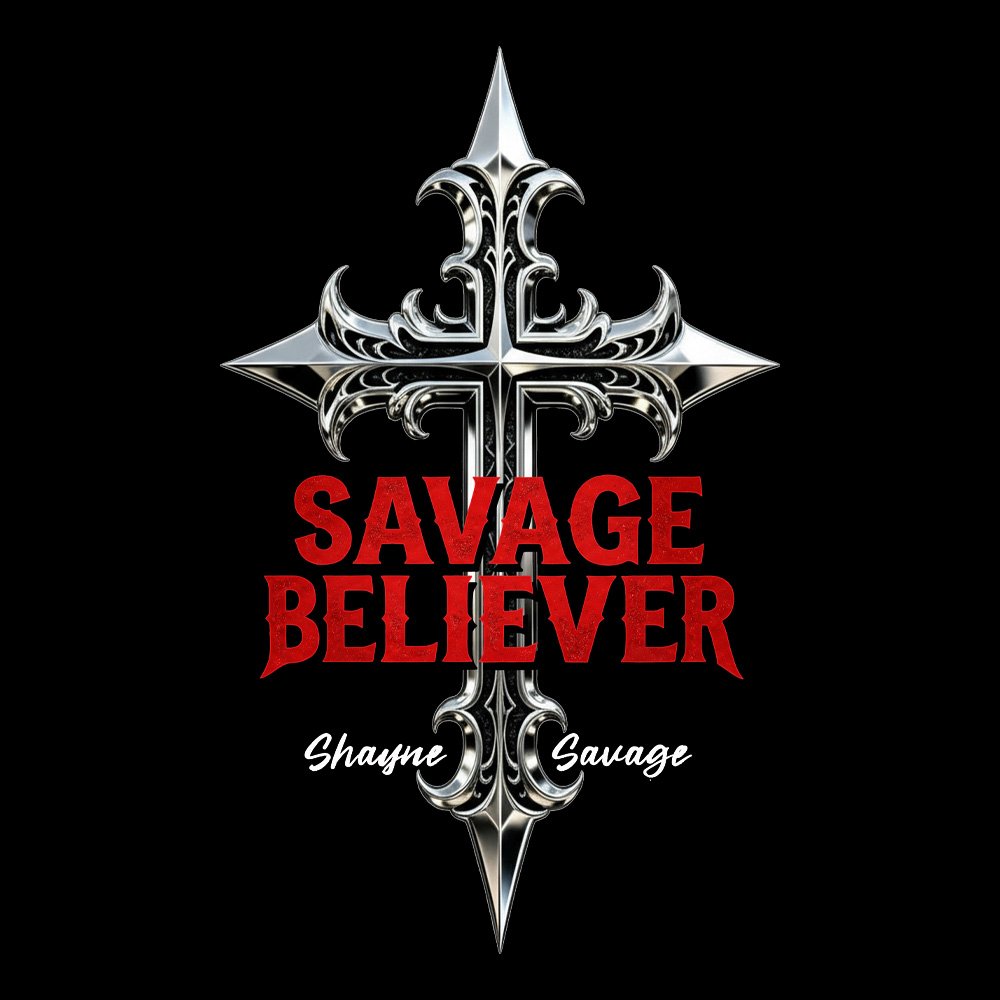 Shayne Savage - Believer - Black Denim Printed Patches (2 sizes)