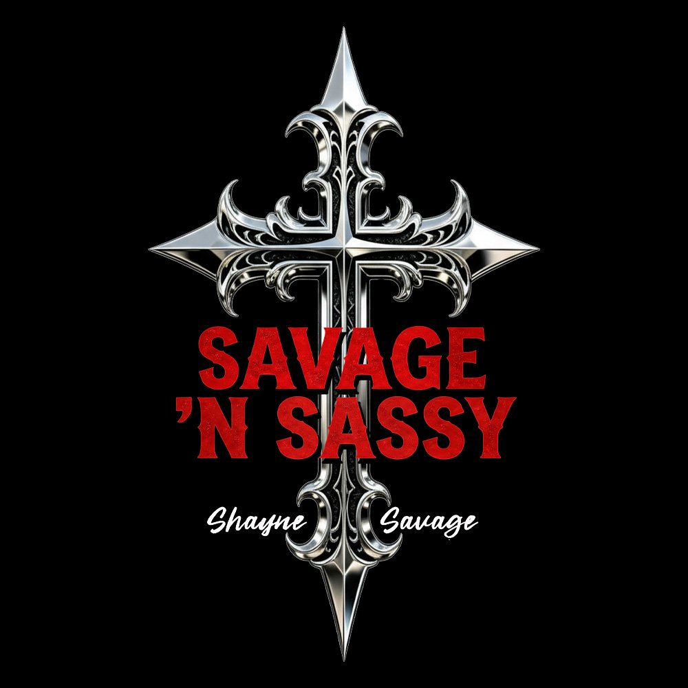 Shayne Savage - Sassy - Black Denim Printed Patches (2 sizes)