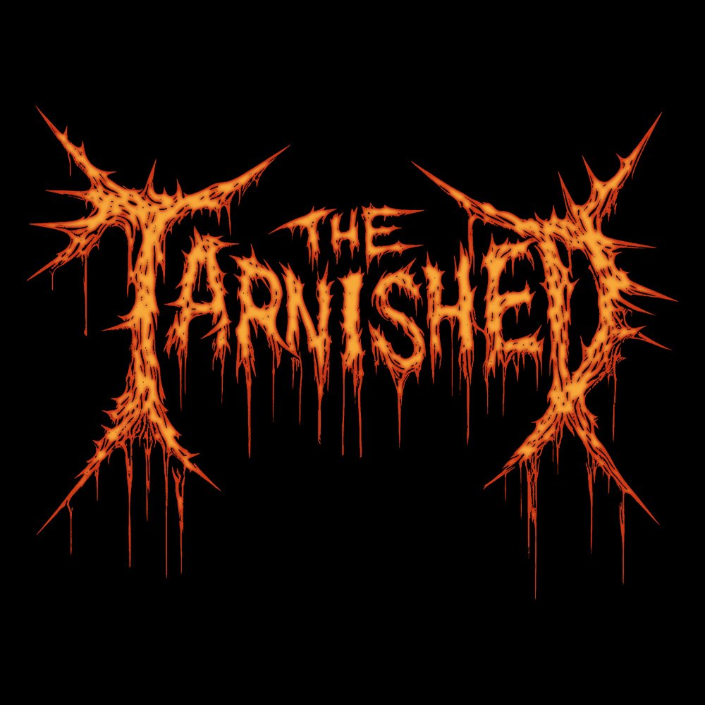 The Tarnished Cursed Logo - Black Denim Printed Patches (2 sizes)