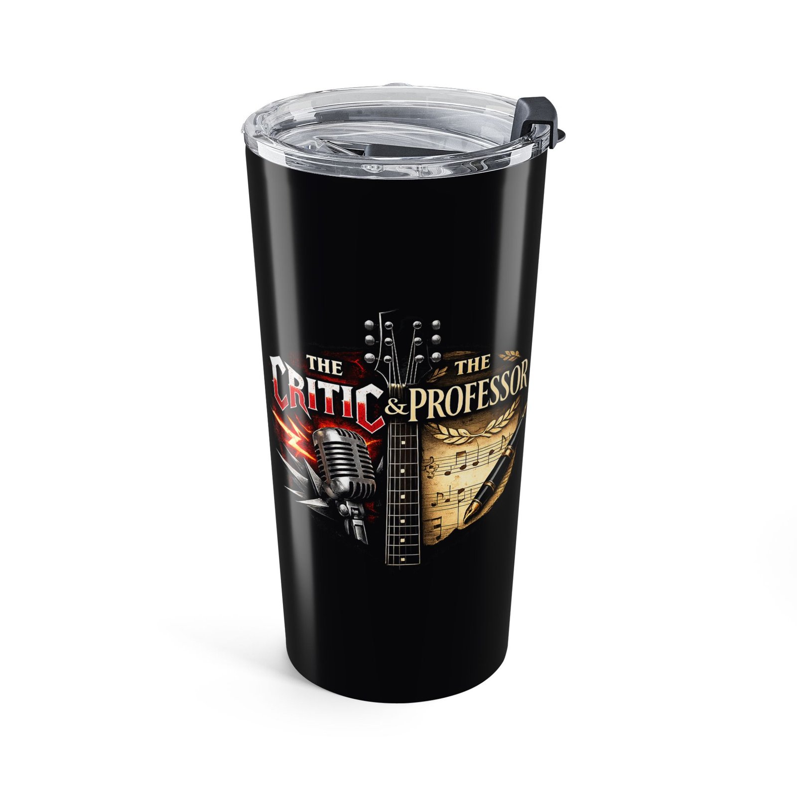 Heaven's Metal Presents The Critic And The Professor 20oz Stainless Steel Tumbler