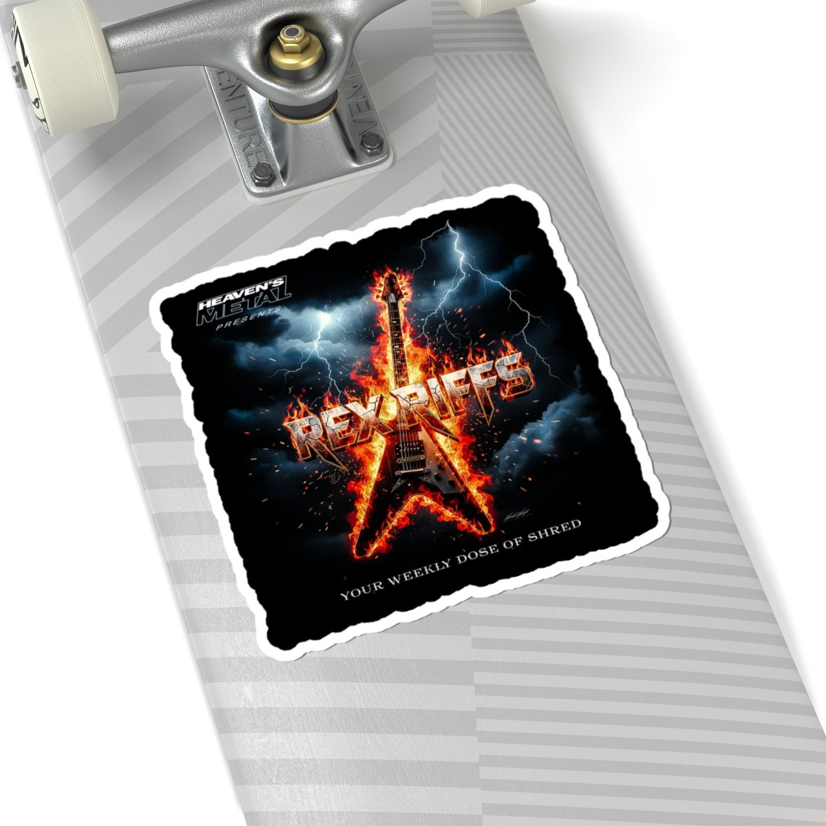 Heaven's Metal Presents Rex Riffs Die Cut Sticker Set