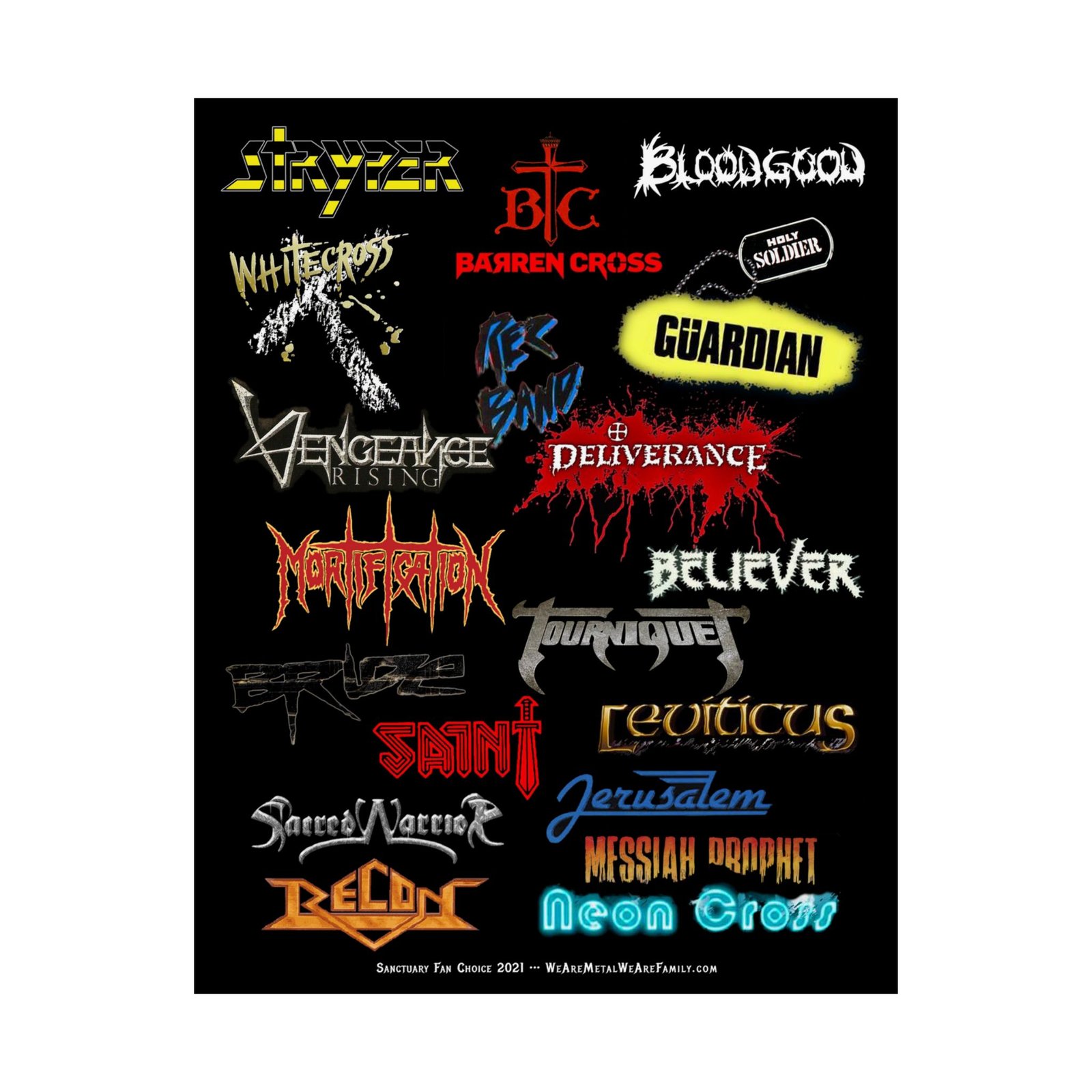 Sanctuary International - Maynard Metal Bands Poster Prints (210gsm)