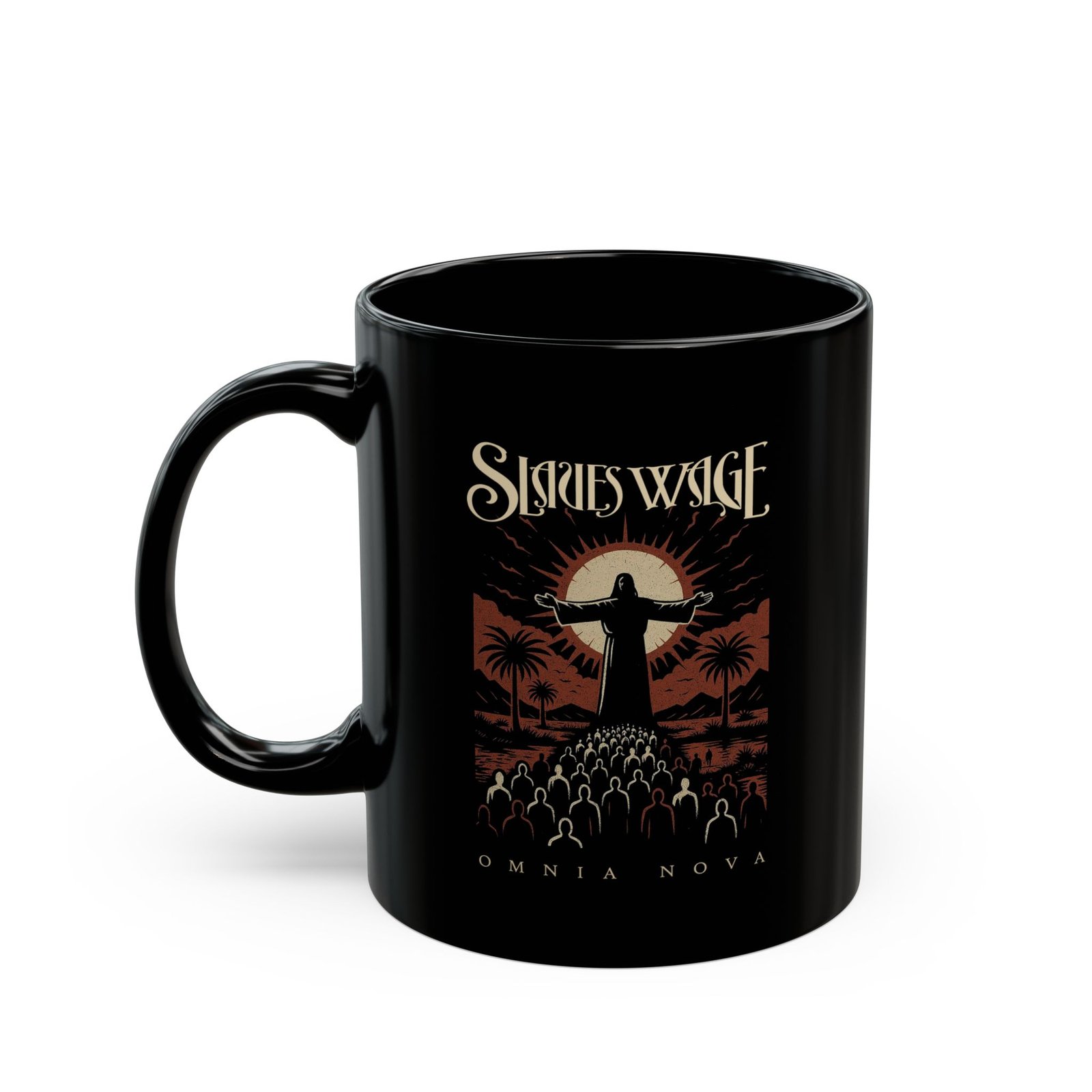 Slaves Wage - Omnia Nova II 11oz Black Mugs