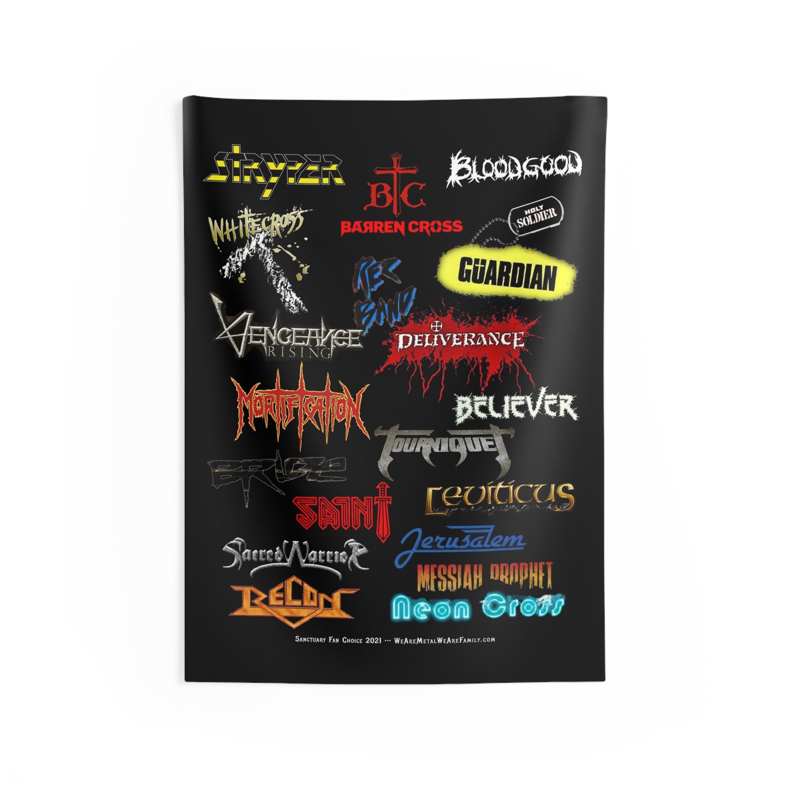 Sanctuary International - Maynard Metal Bands Indoor Wall Tapestries