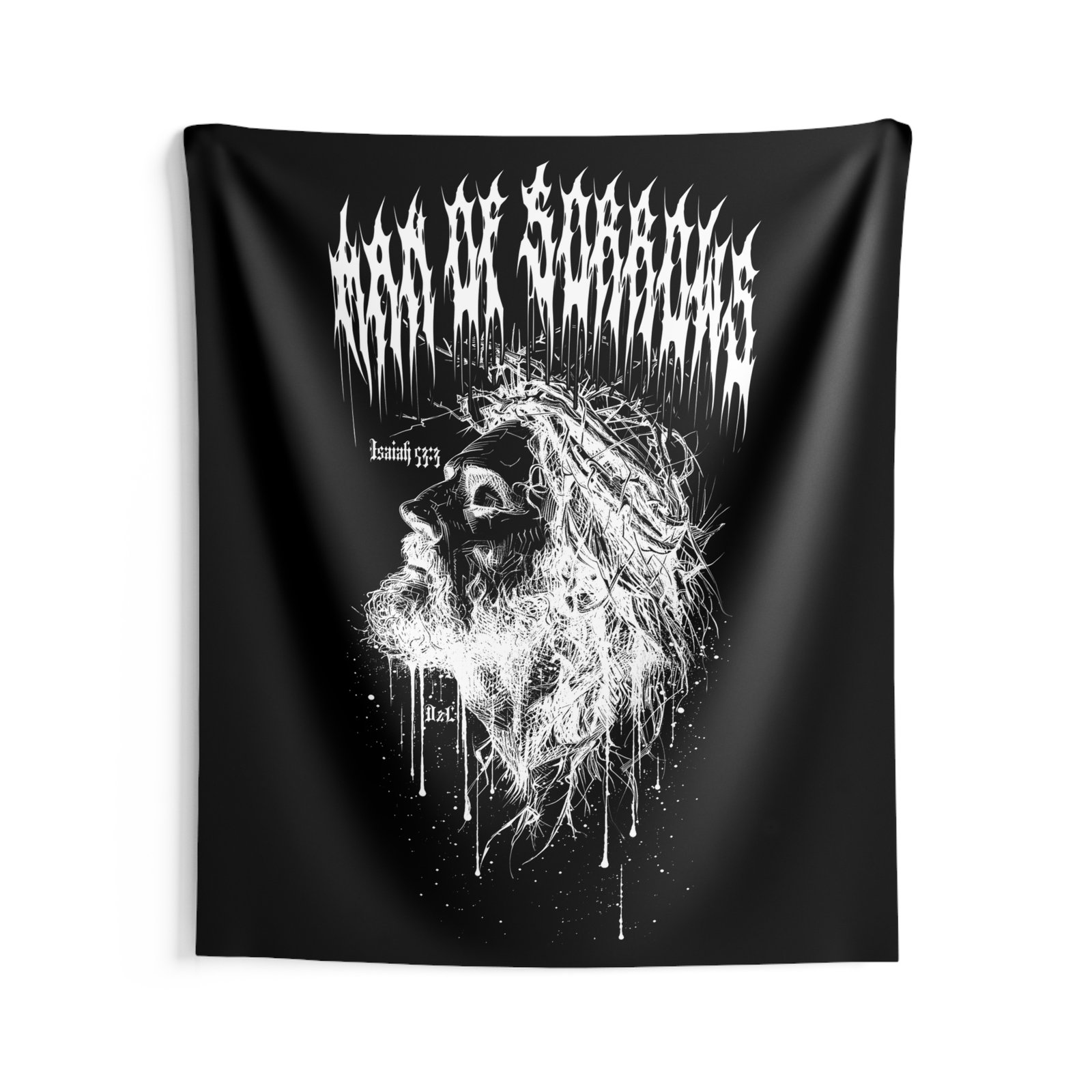 Deathcore2lifecore - Man Of Sorrows Indoor Wall Tapestries
