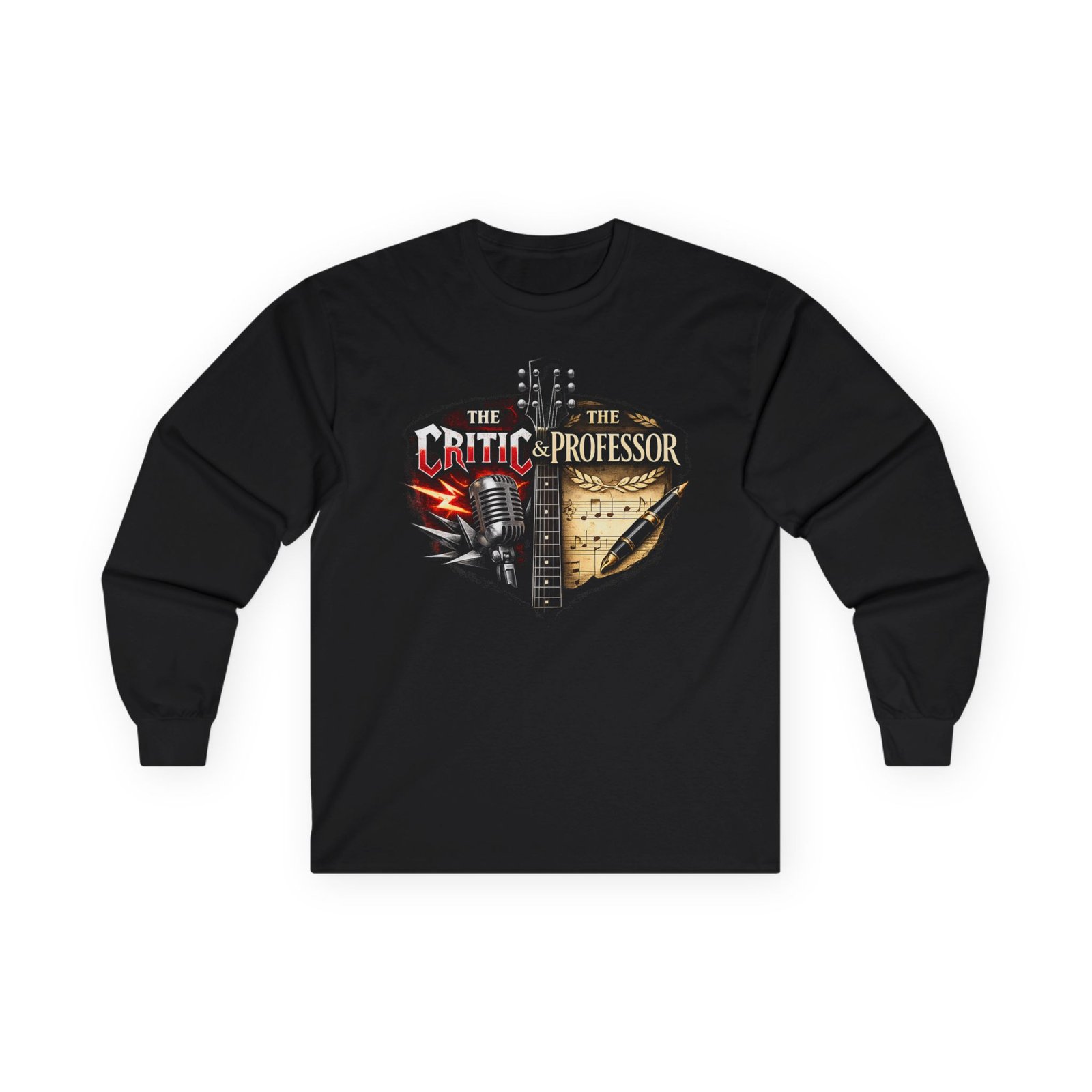 Heaven's Metal Presents The Critic And The Professor Long Sleeve Tshirt