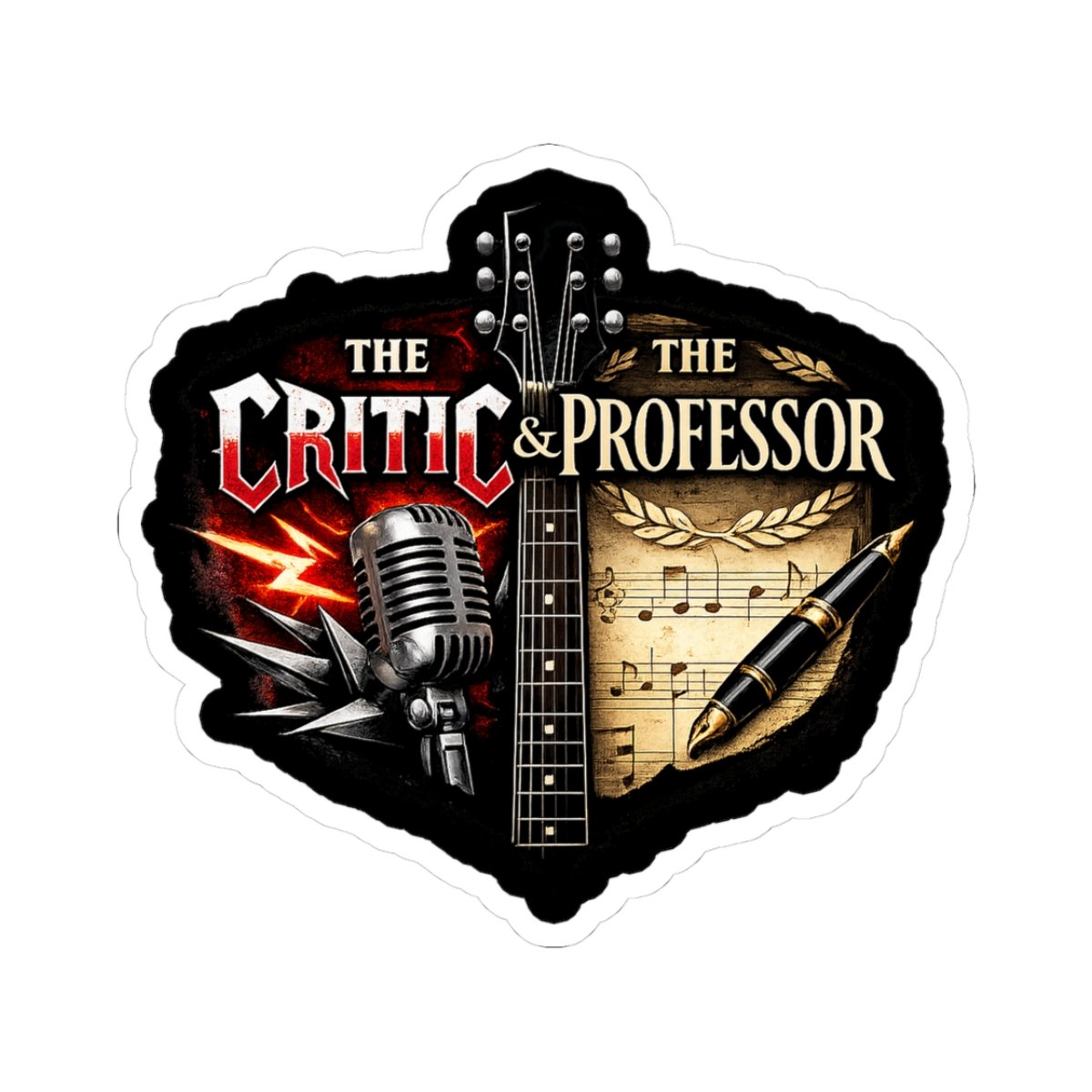 Heaven's Metal Presents The Critic And The Professor Die Cut Sticker Set - Image 7