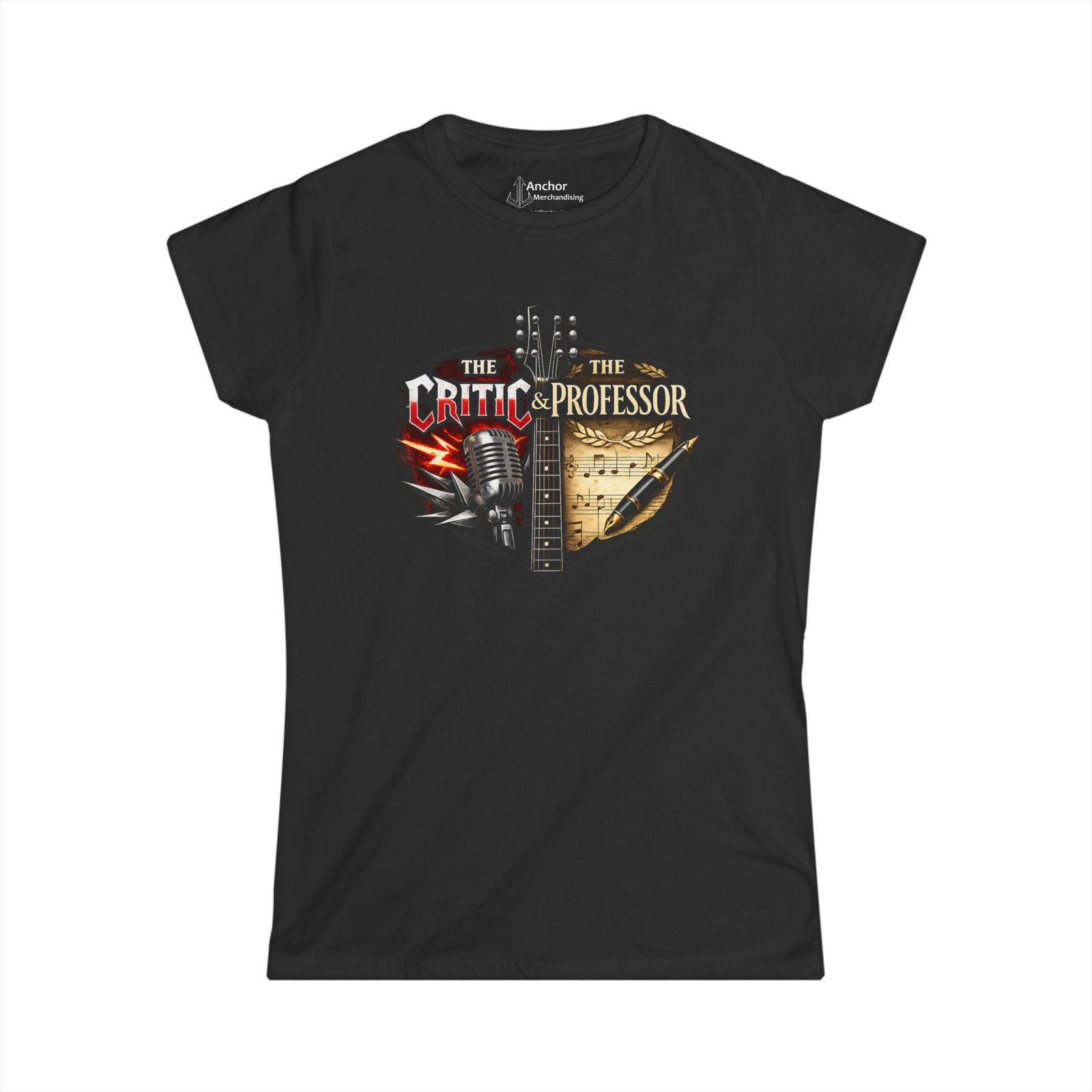 Heaven's Metal Presents The Critic And The Professor Women's Short Sleeve T-shirt