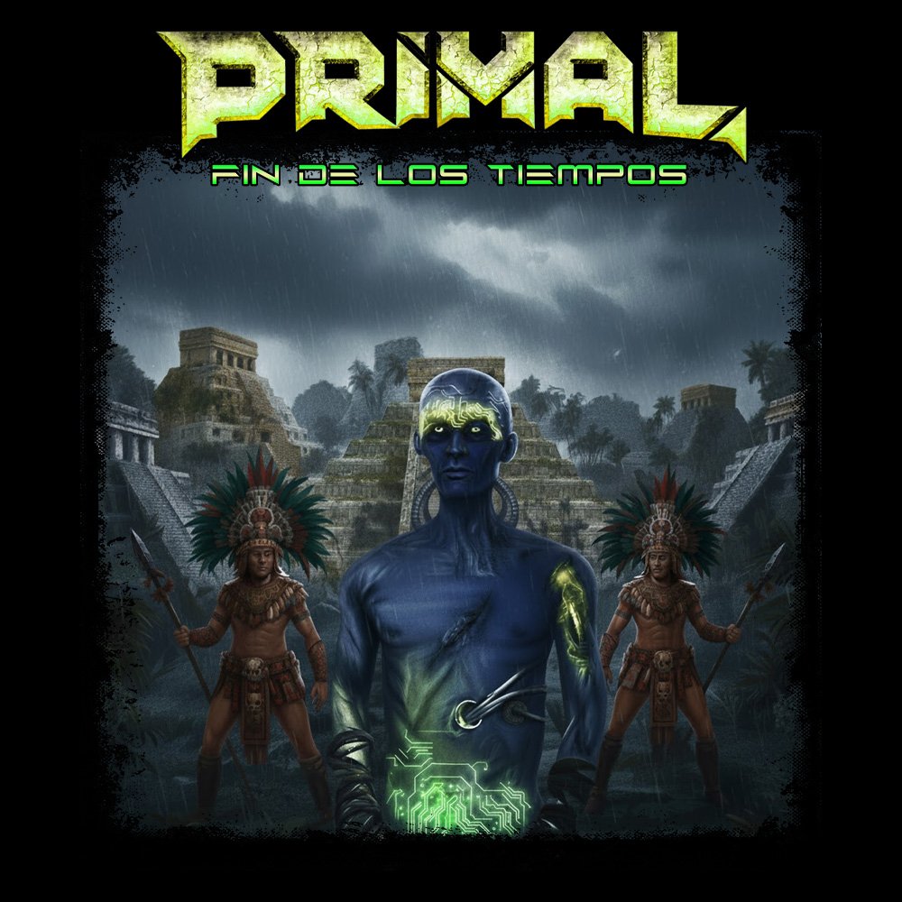 Primal - Fin De Los Tiempos - Black Denim Printed Patches (2 sizes)