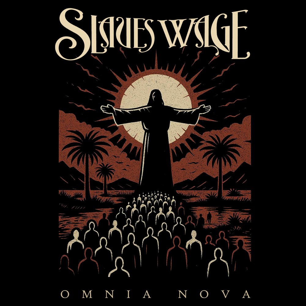 Slaves Wage - Omnia Nova II - Black Denim Printed Patches (2 sizes)