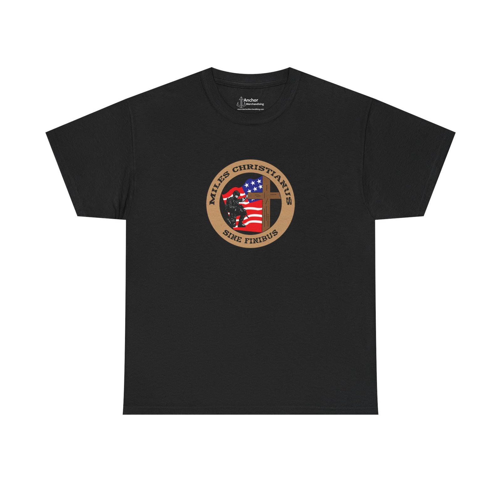 Miles Christianus - Sine Finibus Logo V4 Short Sleeve T-shirt