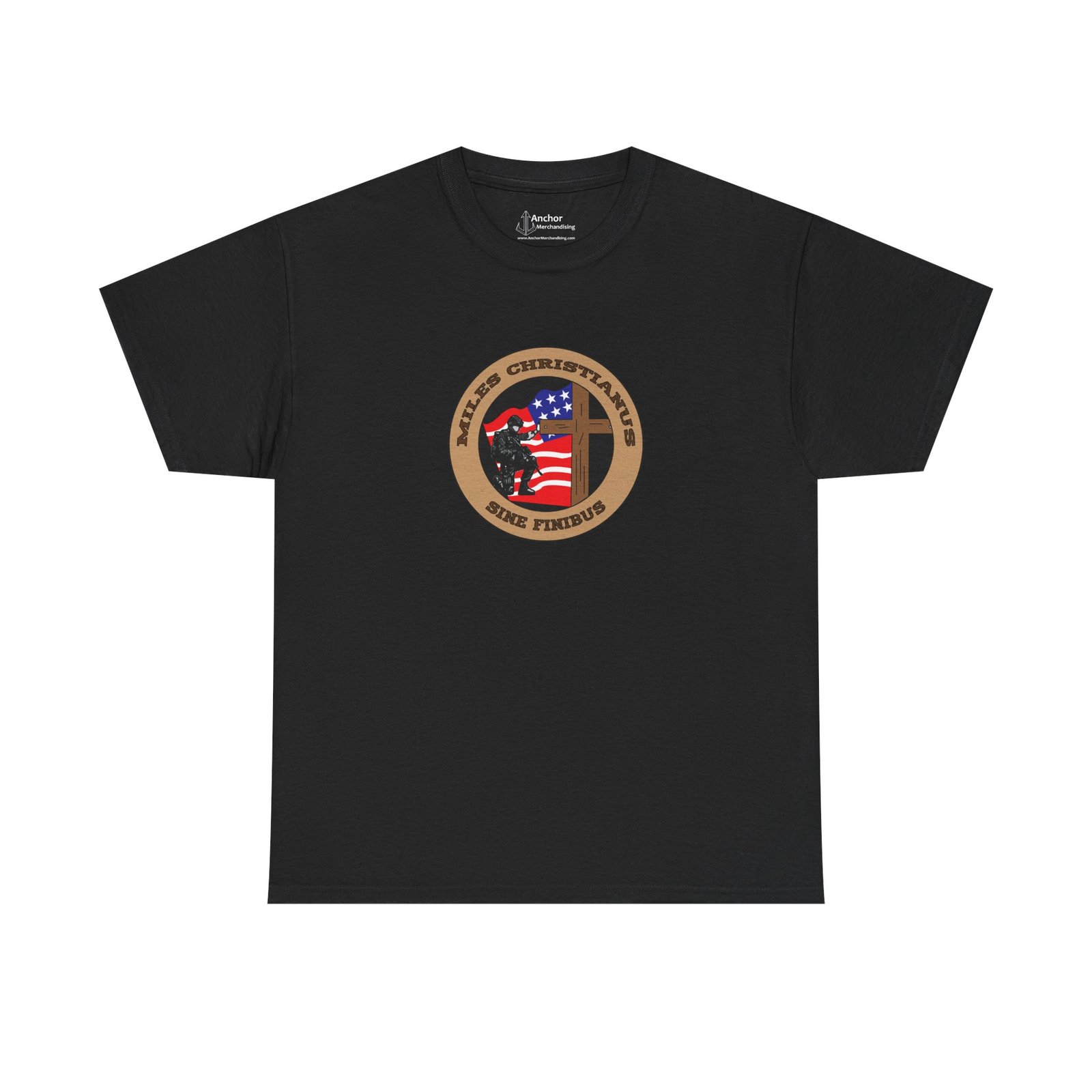 Miles Christianus - Sine Finibus Logo V3 Short Sleeve T-shirt