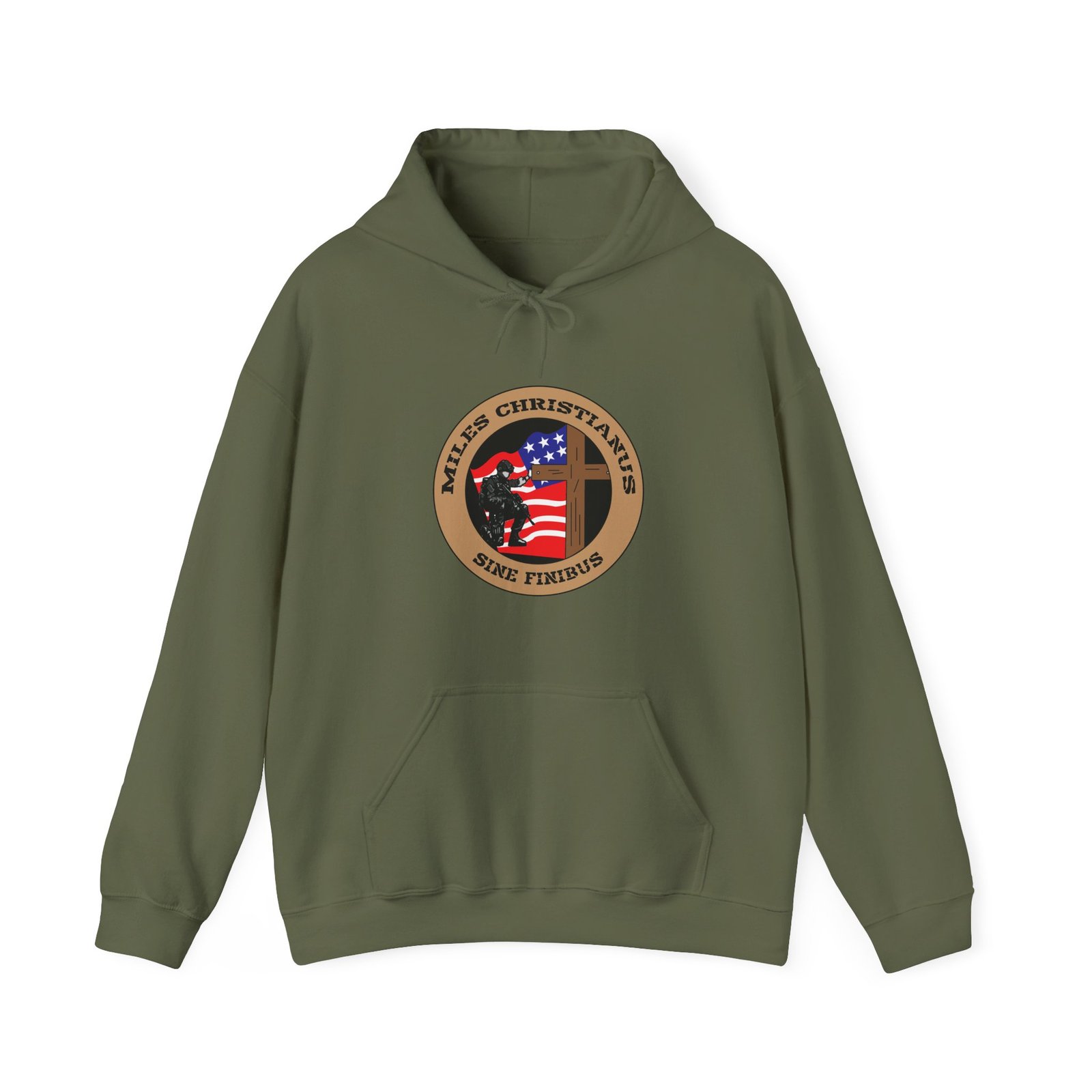 Miles Christianus - Sine Finibus V4 Pullover Hooded Sweatshirt - Image 5