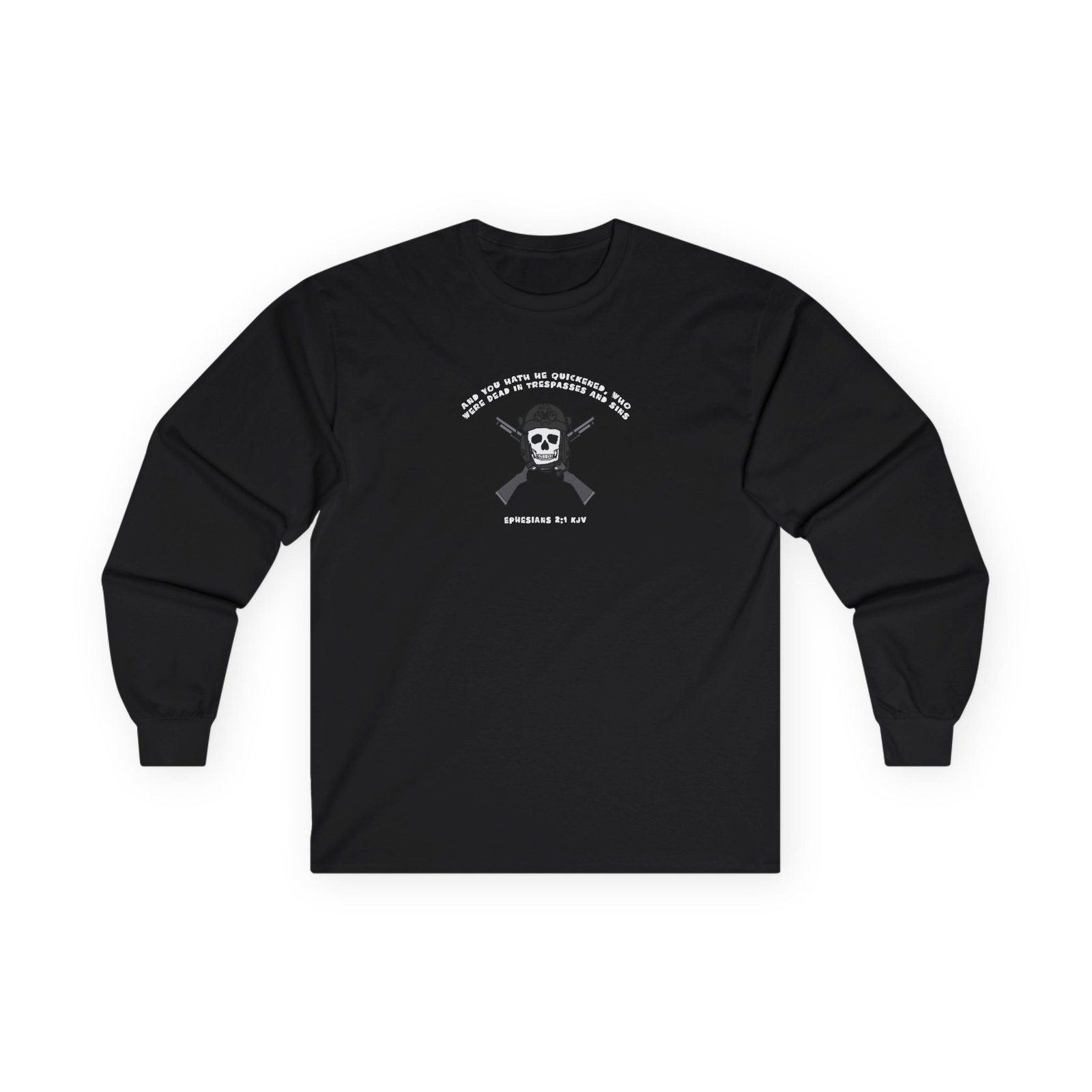 Miles Christianus - And You Hath He Quickened Shotgun Long Sleeve Tshirt