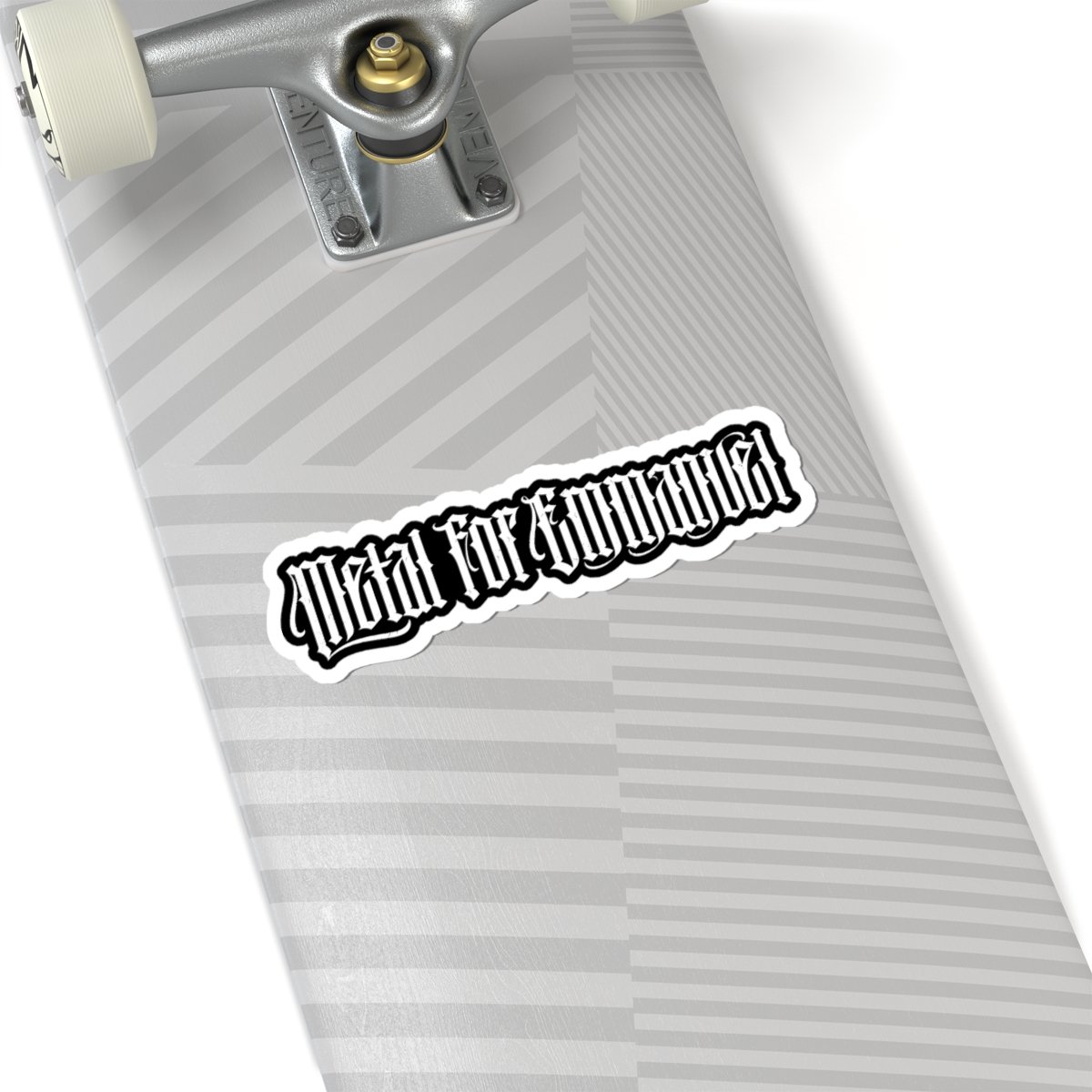 Metal For Emmanuel Logo Die Cut Sticker Set