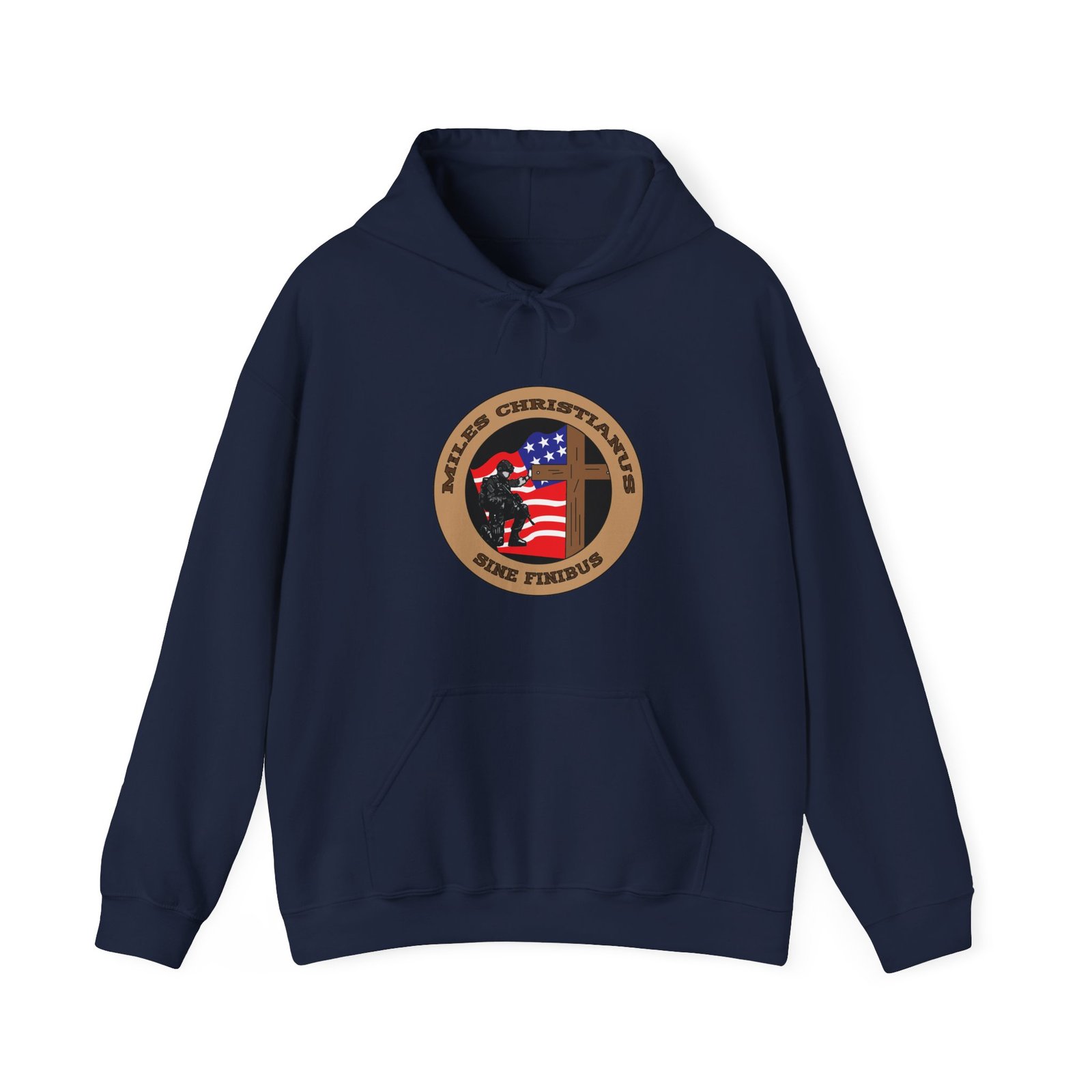 Miles Christianus - Sine Finibus V3 Pullover Hooded Sweatshirt - Image 9