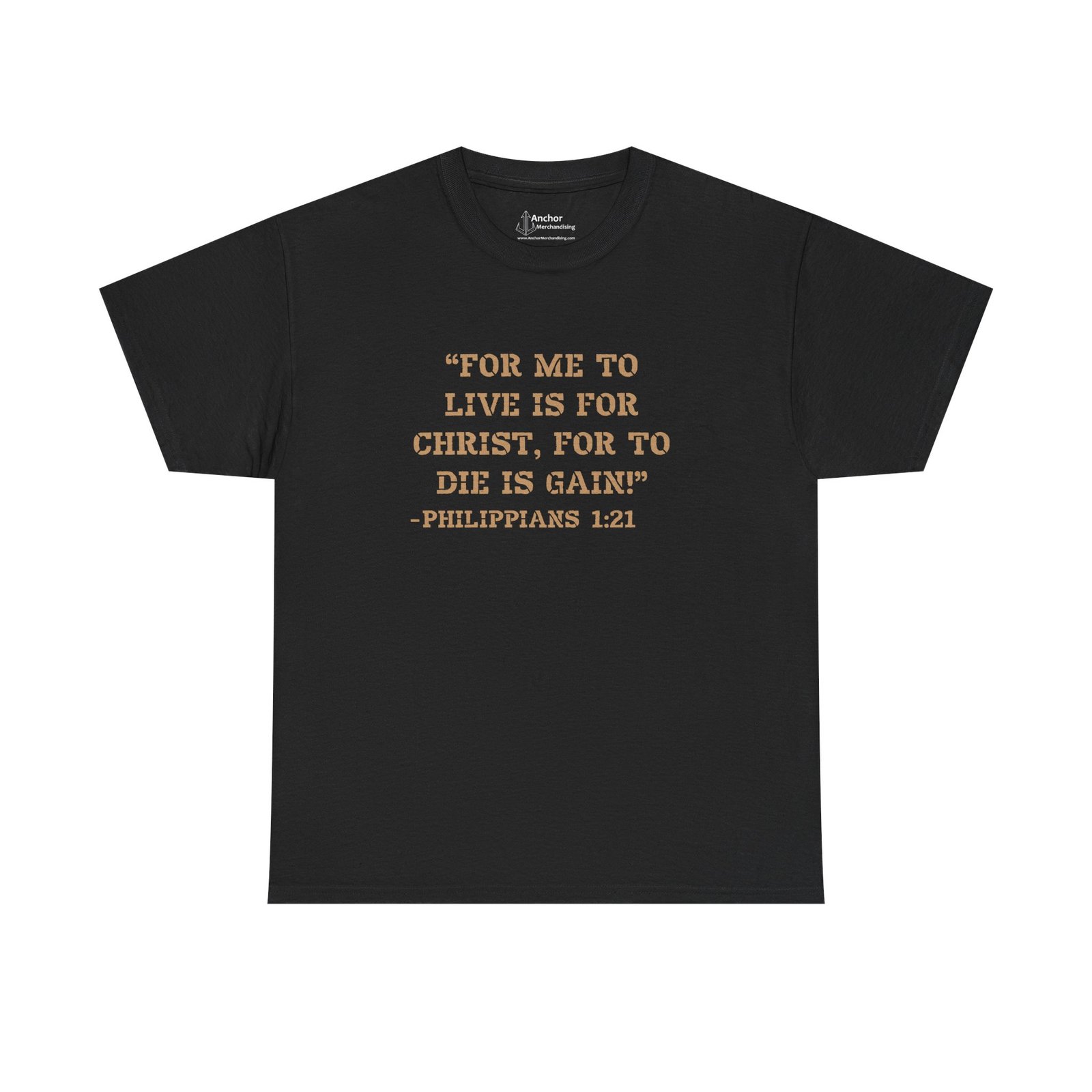 Miles Christianus - For Me To Live Is For Christ For To Die Is Gain Short Sleeve T-shirt