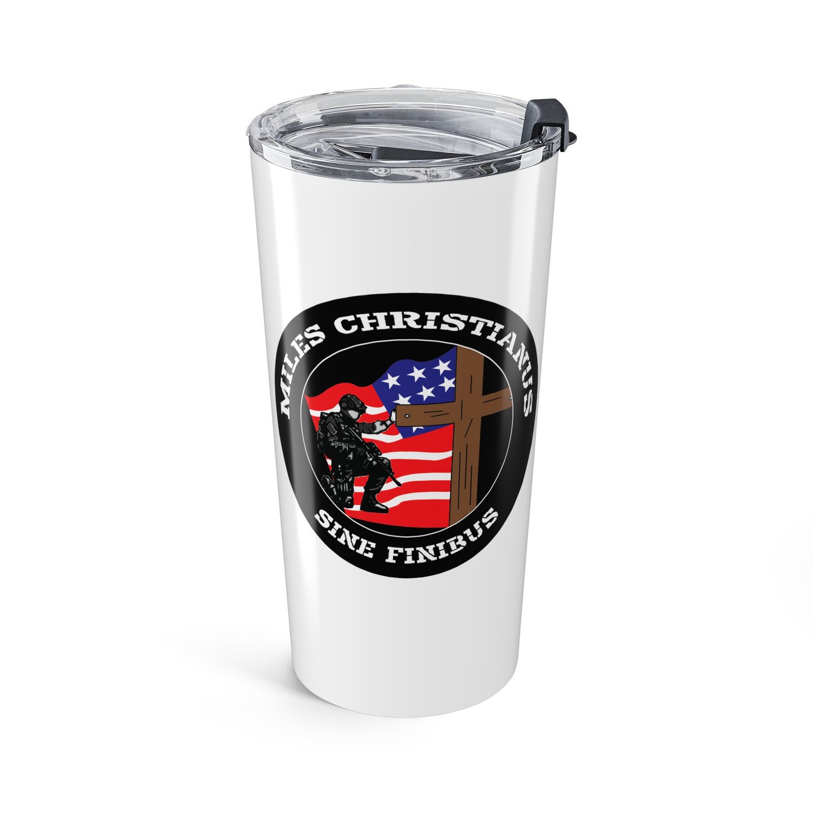 Miles Christianus - Sine Finibus 20oz Stainless Steel Tumbler
