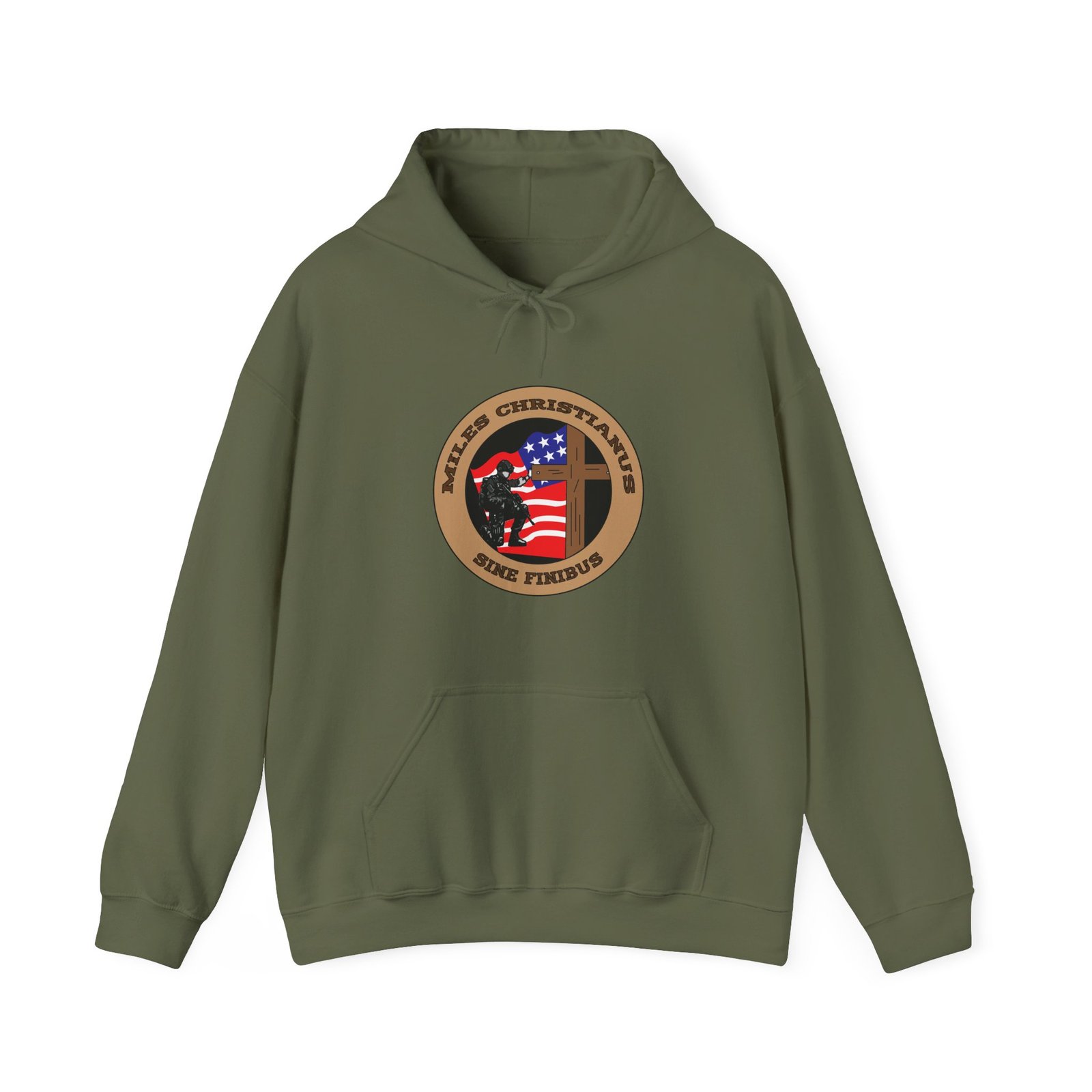 Miles Christianus - Sine Finibus V3 Pullover Hooded Sweatshirt - Image 5