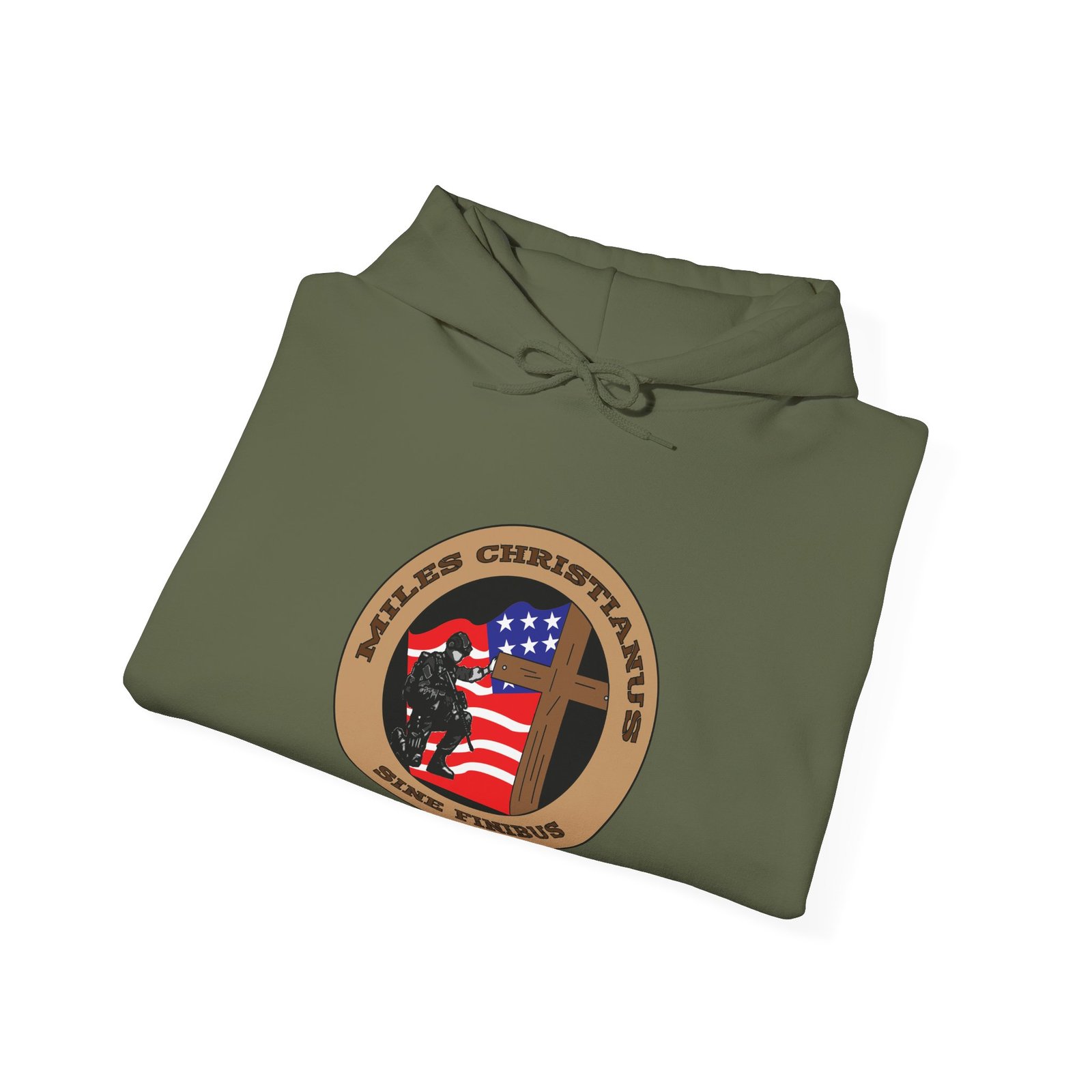 Miles Christianus - Sine Finibus V3 Pullover Hooded Sweatshirt - Image 8